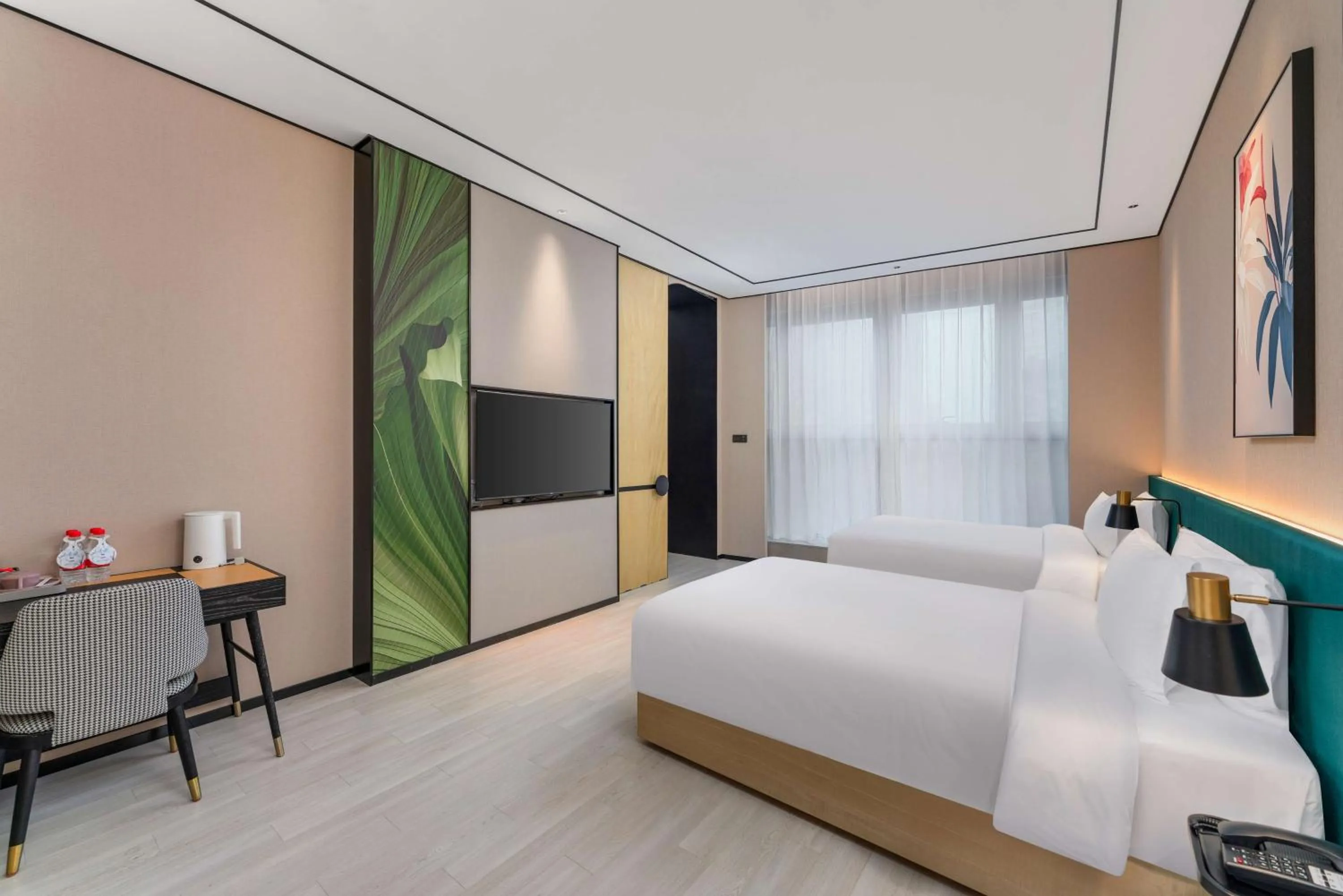 Bed in Hilton Garden Inn Nanjing Hexi Olympic Sports Center