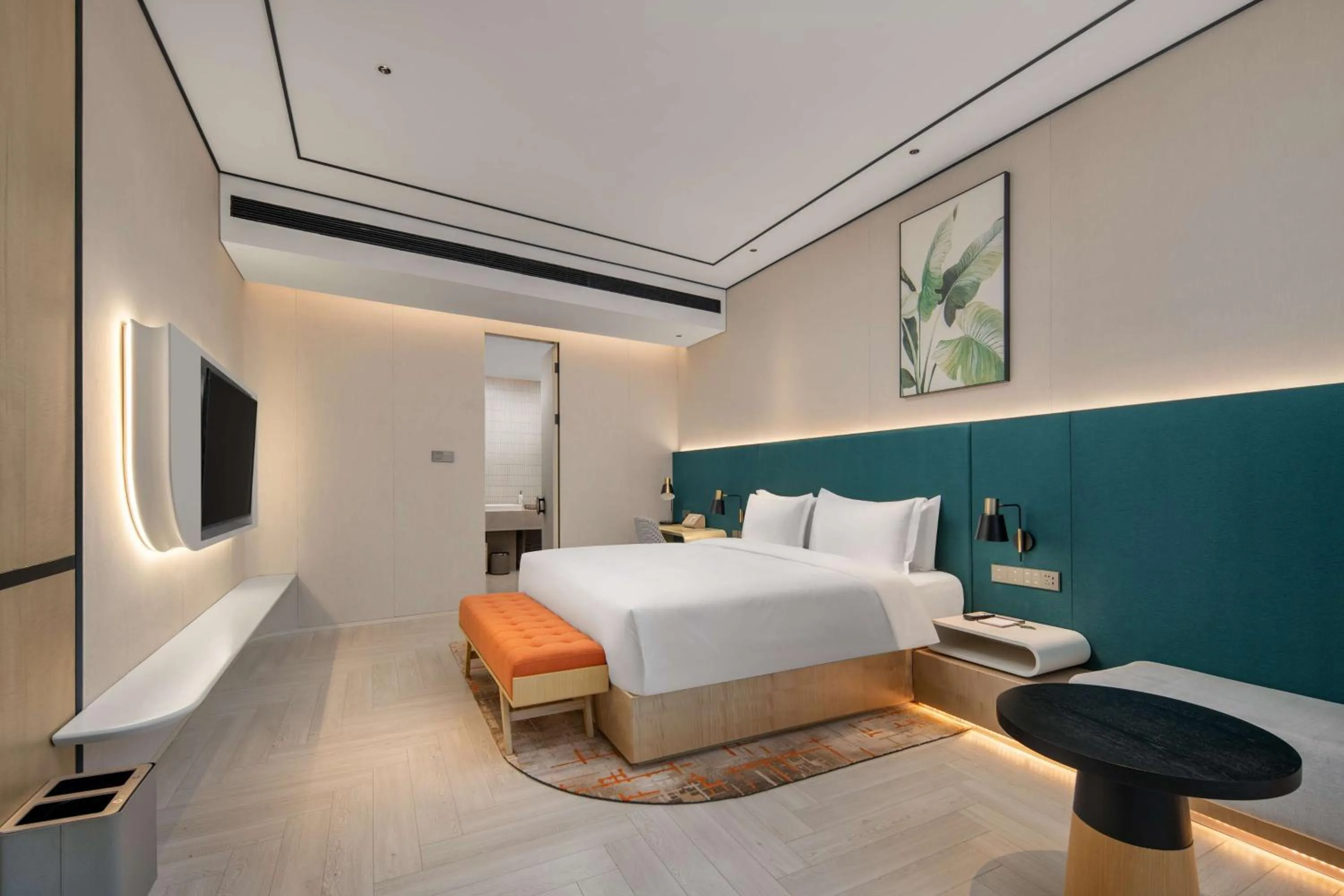 Bed in Hilton Garden Inn Nanjing Hexi Olympic Sports Center