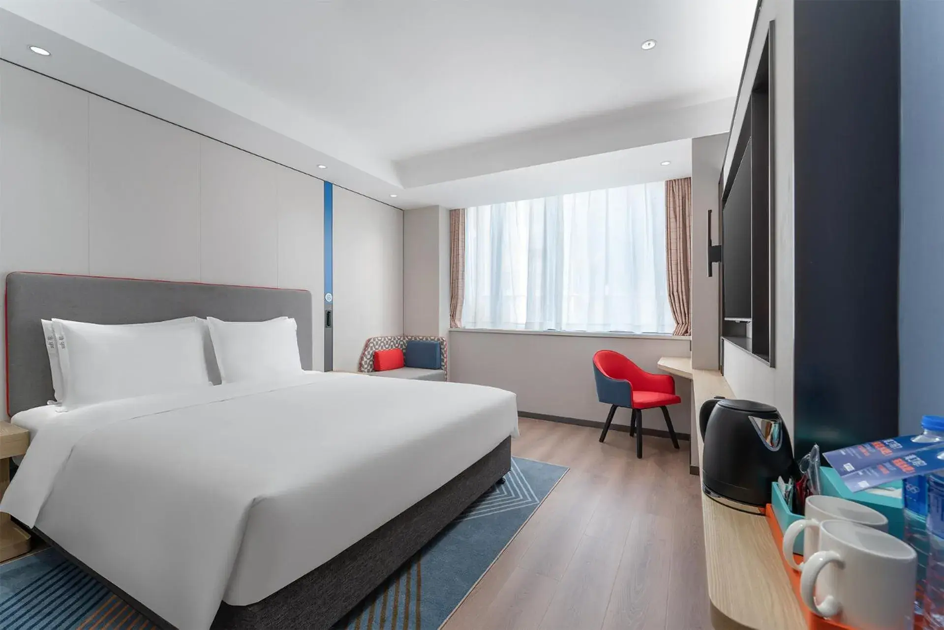 Bed in Holiday Inn Express Xi'an Daxing by IHG Bed in Holiday Inn Express Xi'an Daxing by IHG