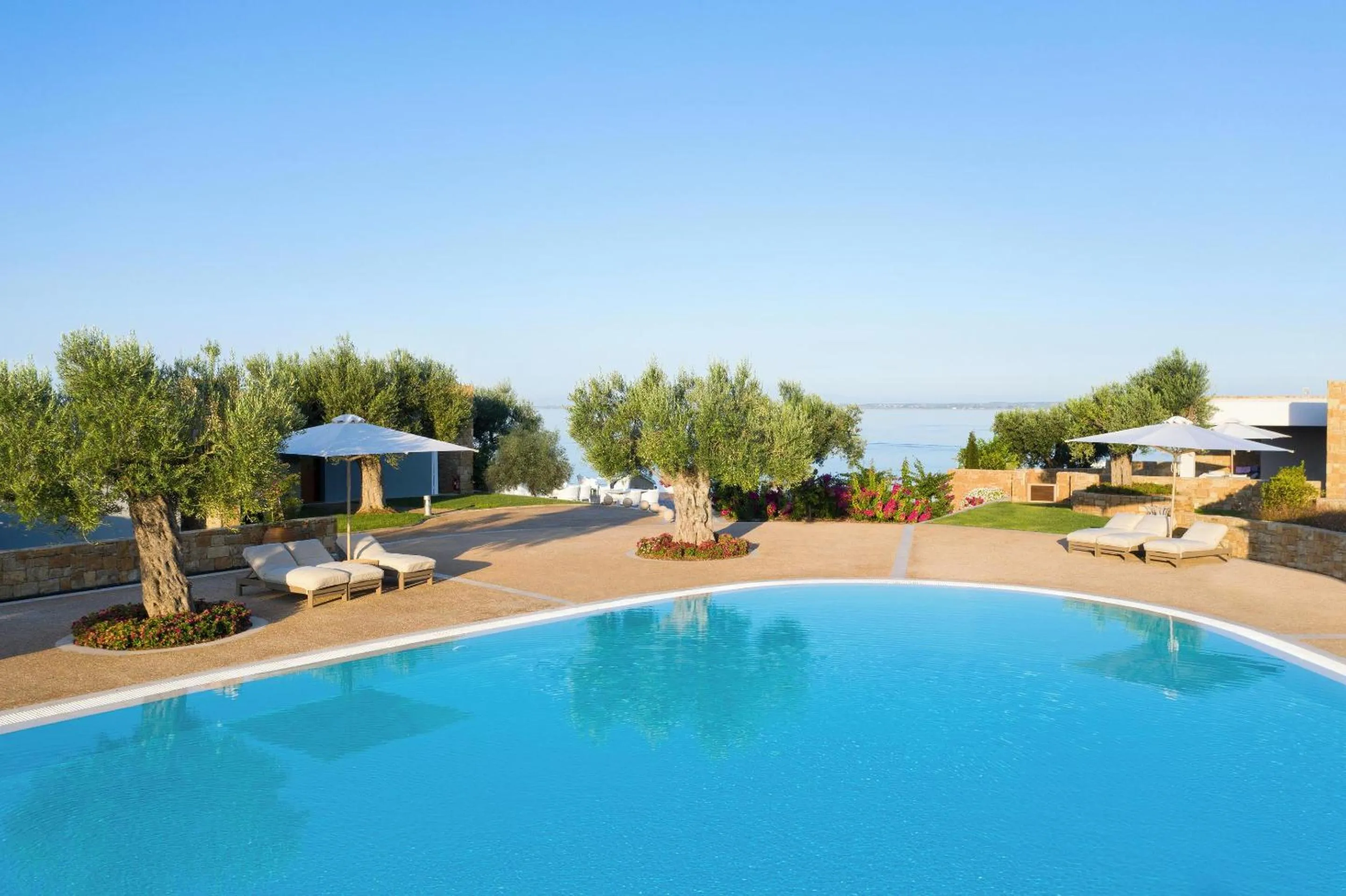 Swimming pool in Ikos Olivia