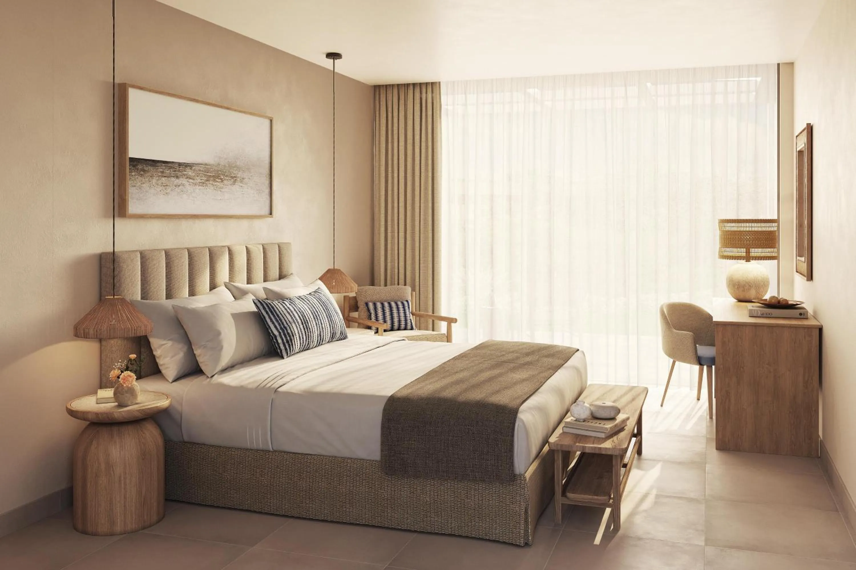 Photo of the whole room, Bed in Ikos Olivia