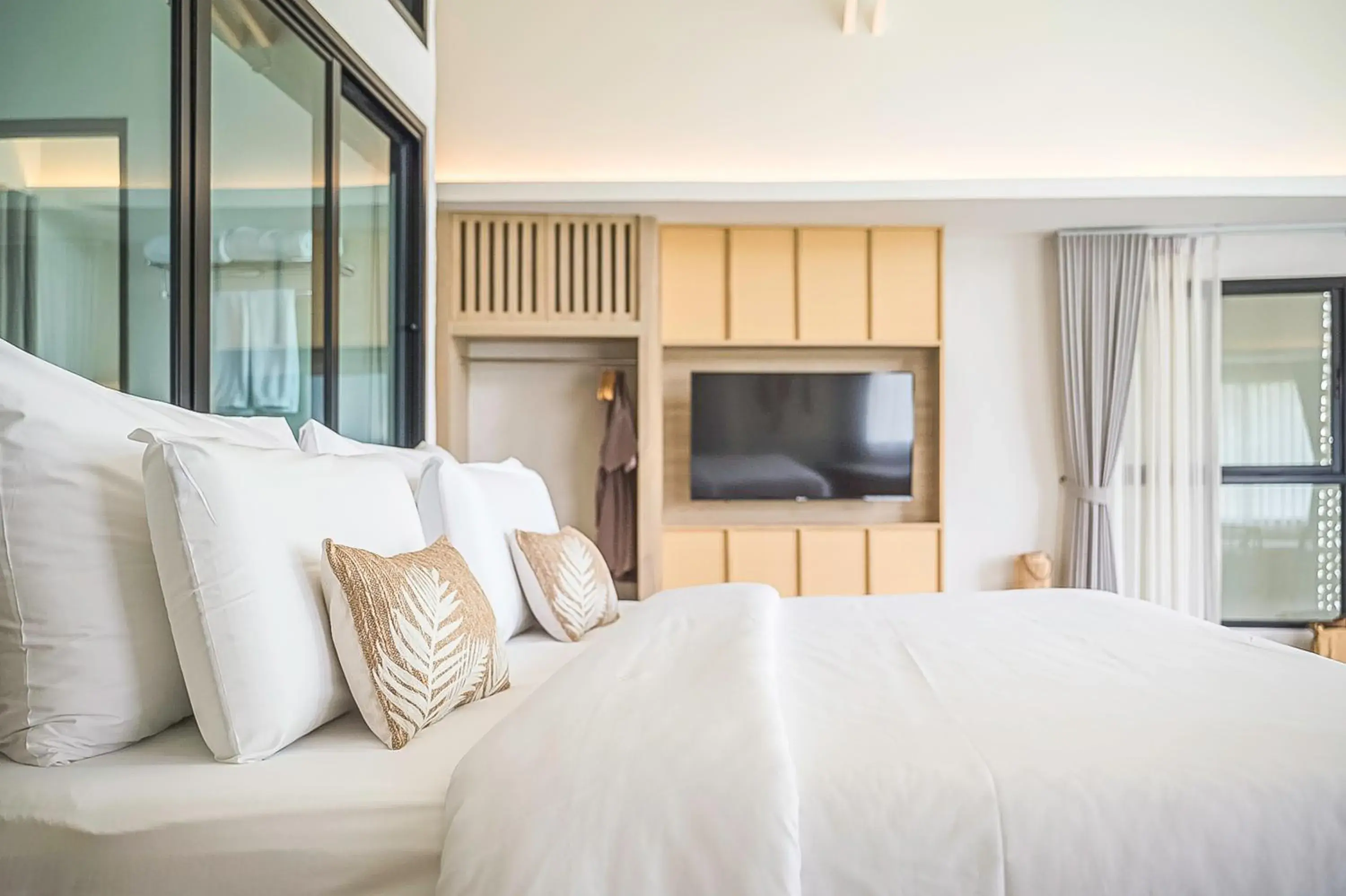 Bed in Villa De Leaf River Kaeng Krachan Bed in Villa De Leaf River Kaeng Krachan