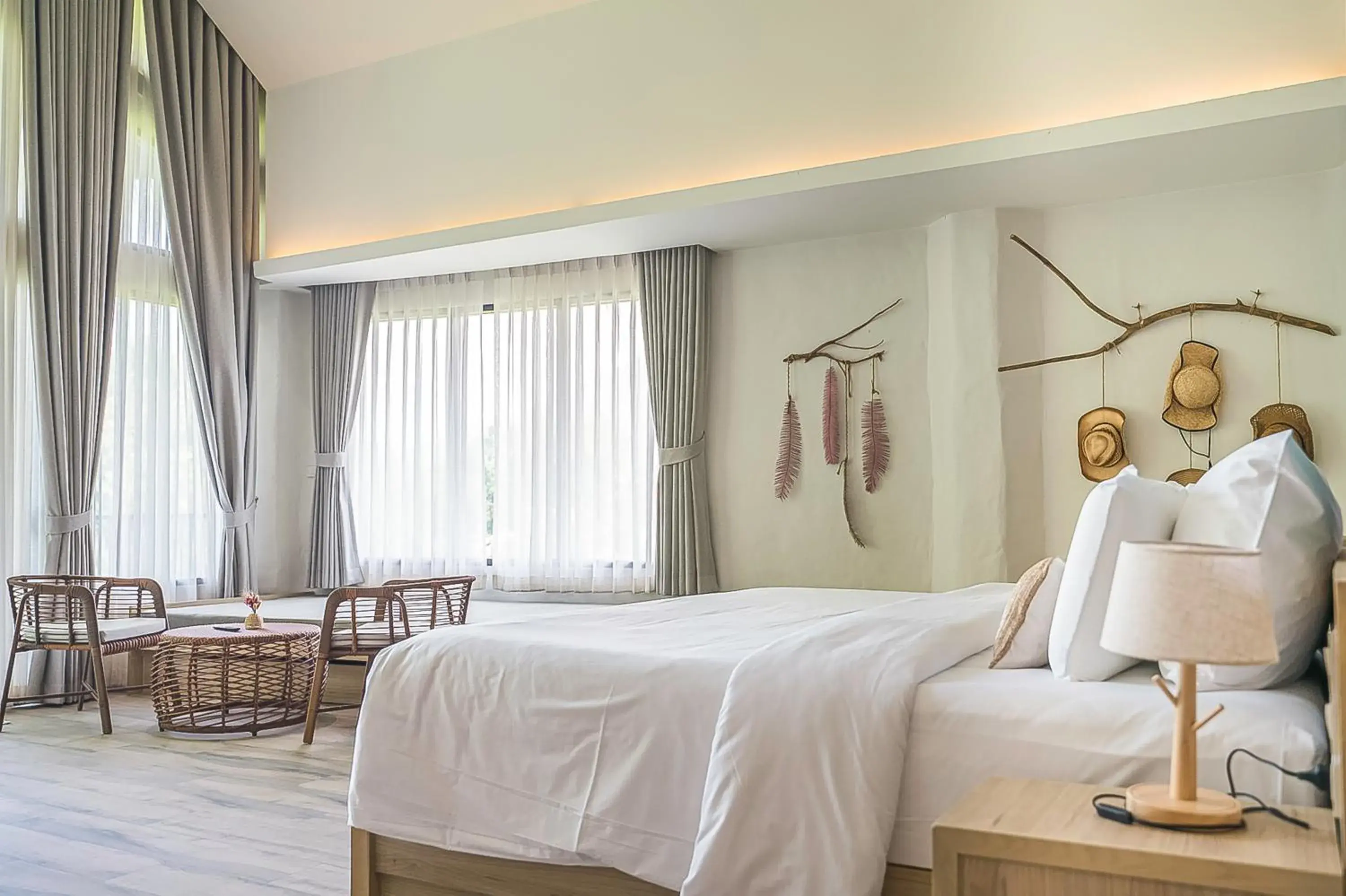 Bed in Villa De Leaf River Kaeng Krachan Bed in Villa De Leaf River Kaeng Krachan