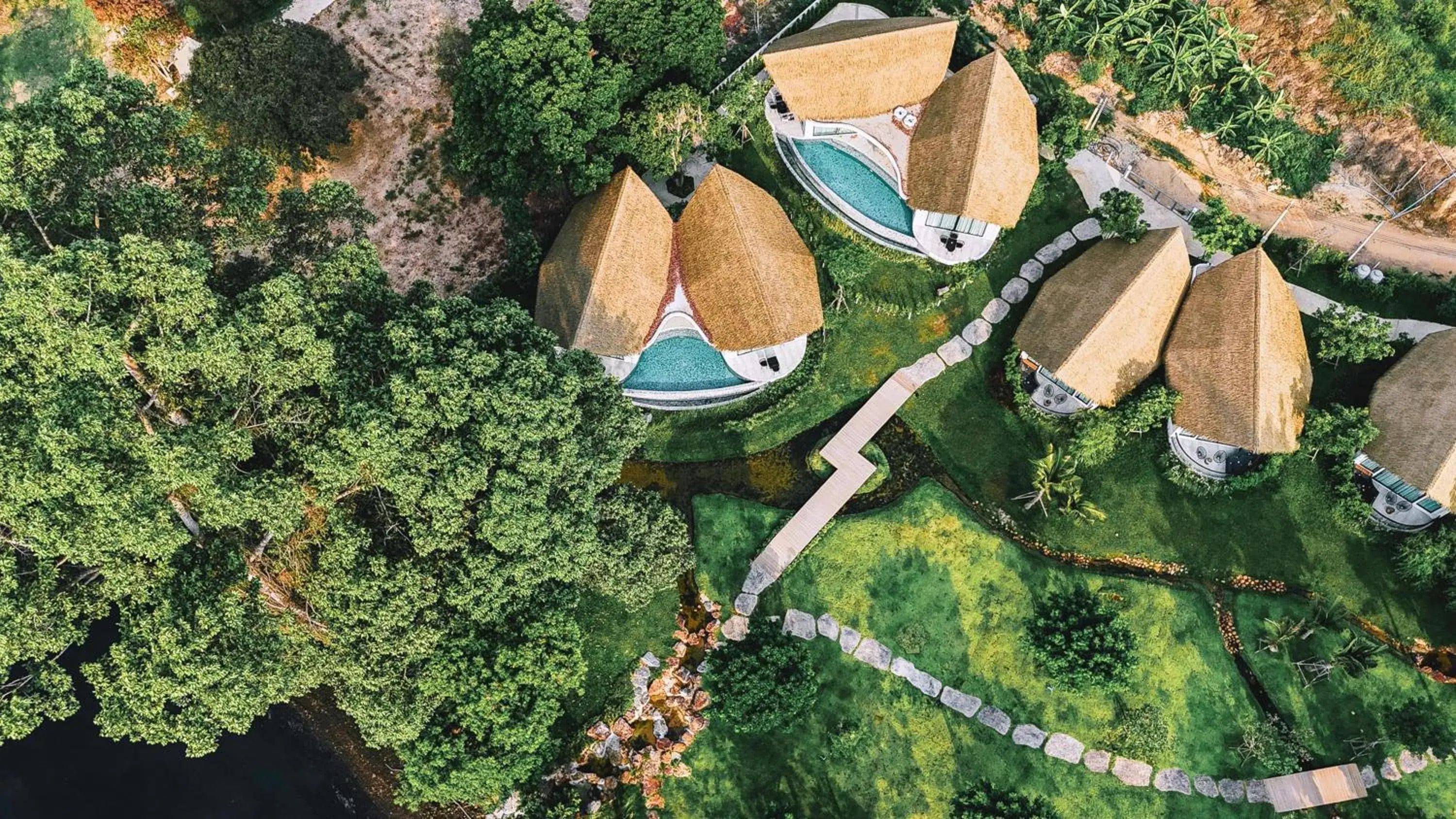 Bird's eye view in Villa De Leaf River Kaeng Krachan Bird's eye view in Villa De Leaf River Kaeng Krachan