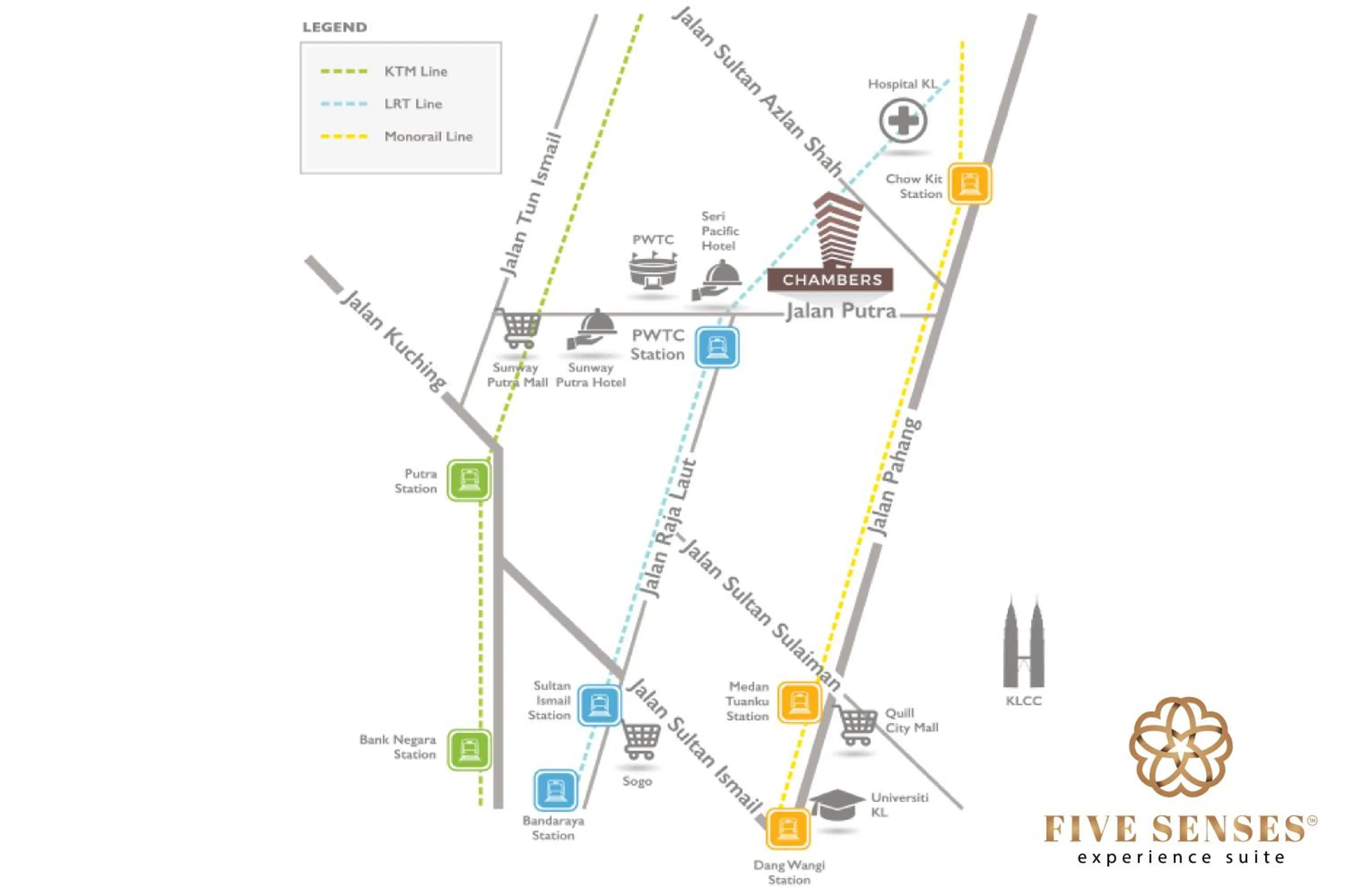 Location in Chambers Signature Suites, Kuala Lumpur