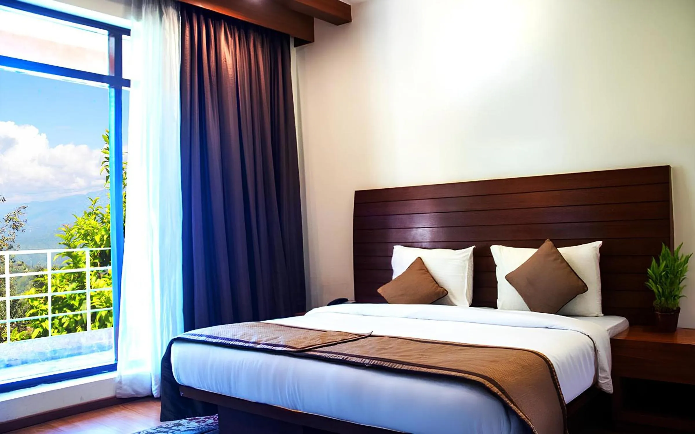 Bedroom, Bed in Essence of Nature, Ranikhet