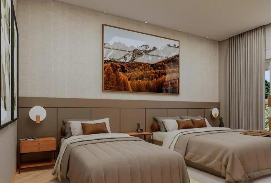 Bed in Hotel Pousada do Bosque