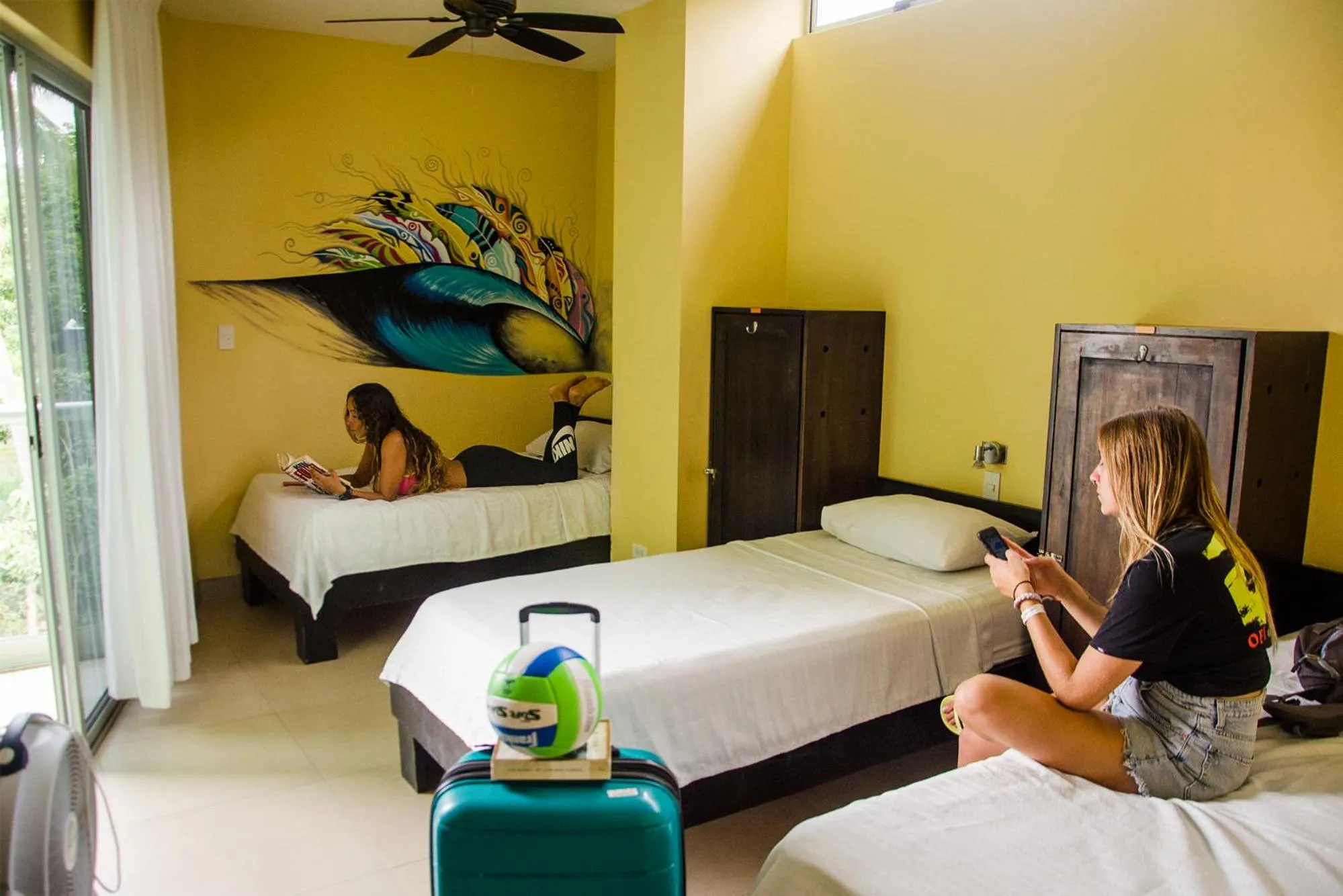 Standard Twin Room in Room2Board Hostel and Surf School