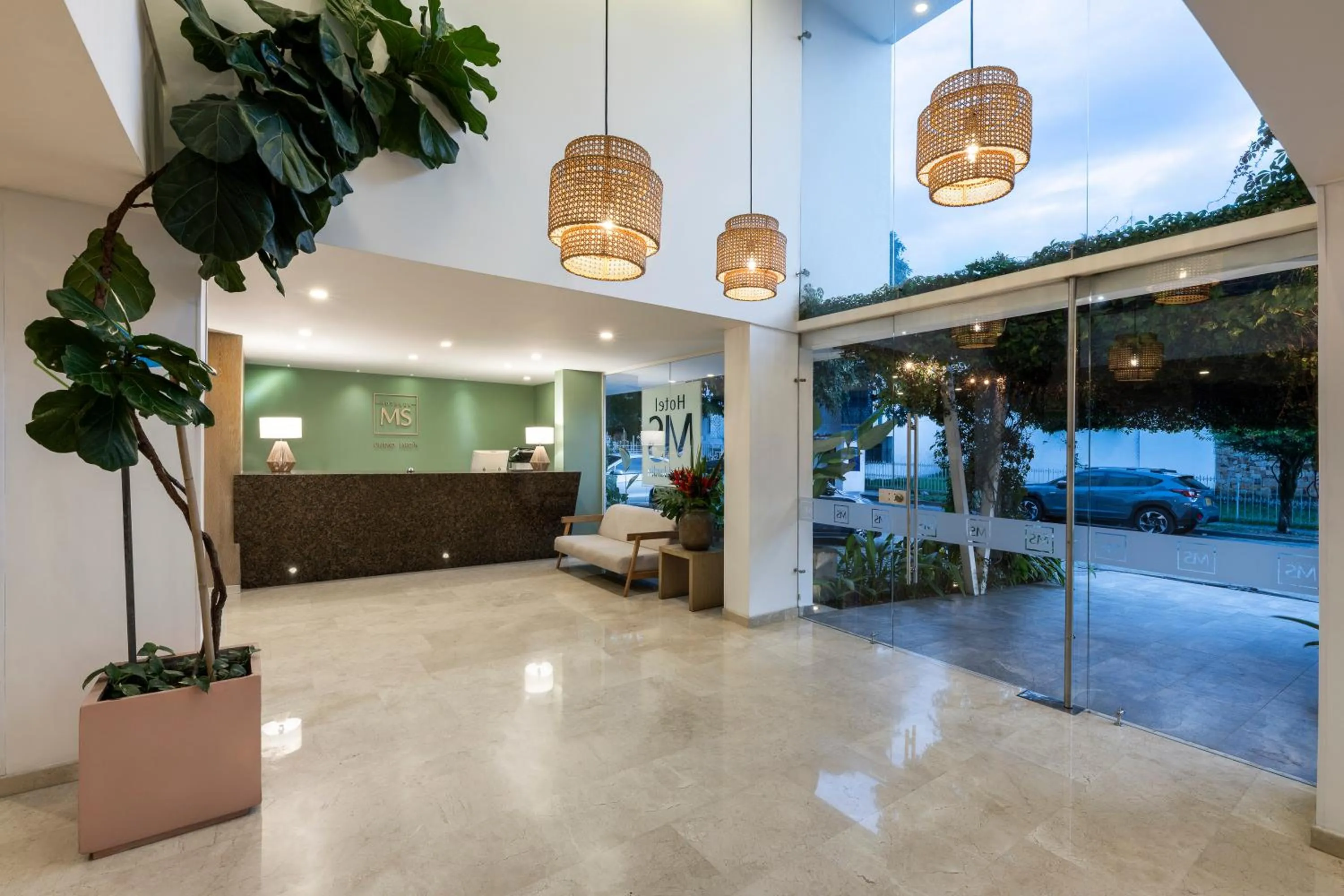 Lobby or reception in Hotel MS Ciudad Jardin