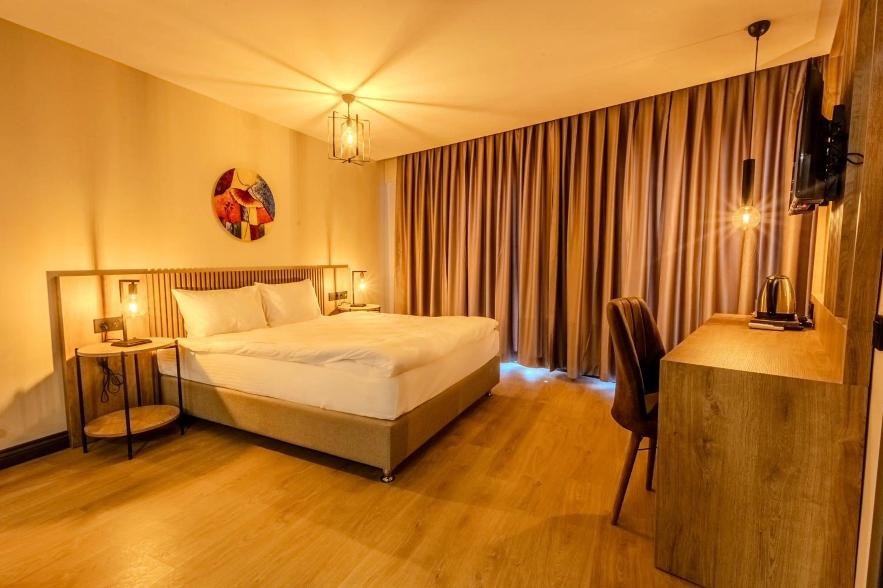 Bed in LELİKO SUITES