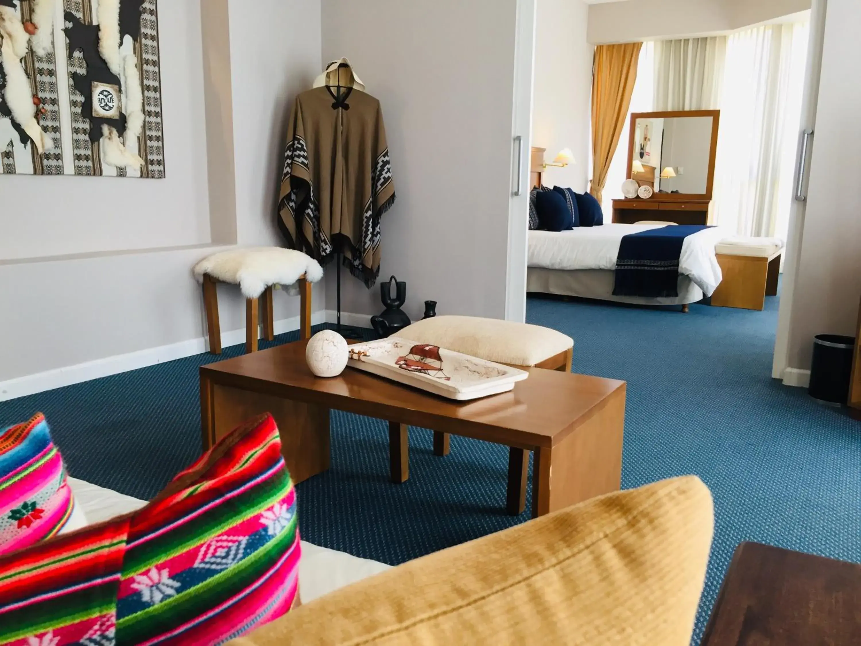 Living room, Bed in San Miguel Plaza Hotel All Inclusive Living room, Bed in San Miguel Plaza Hotel All Inclusive