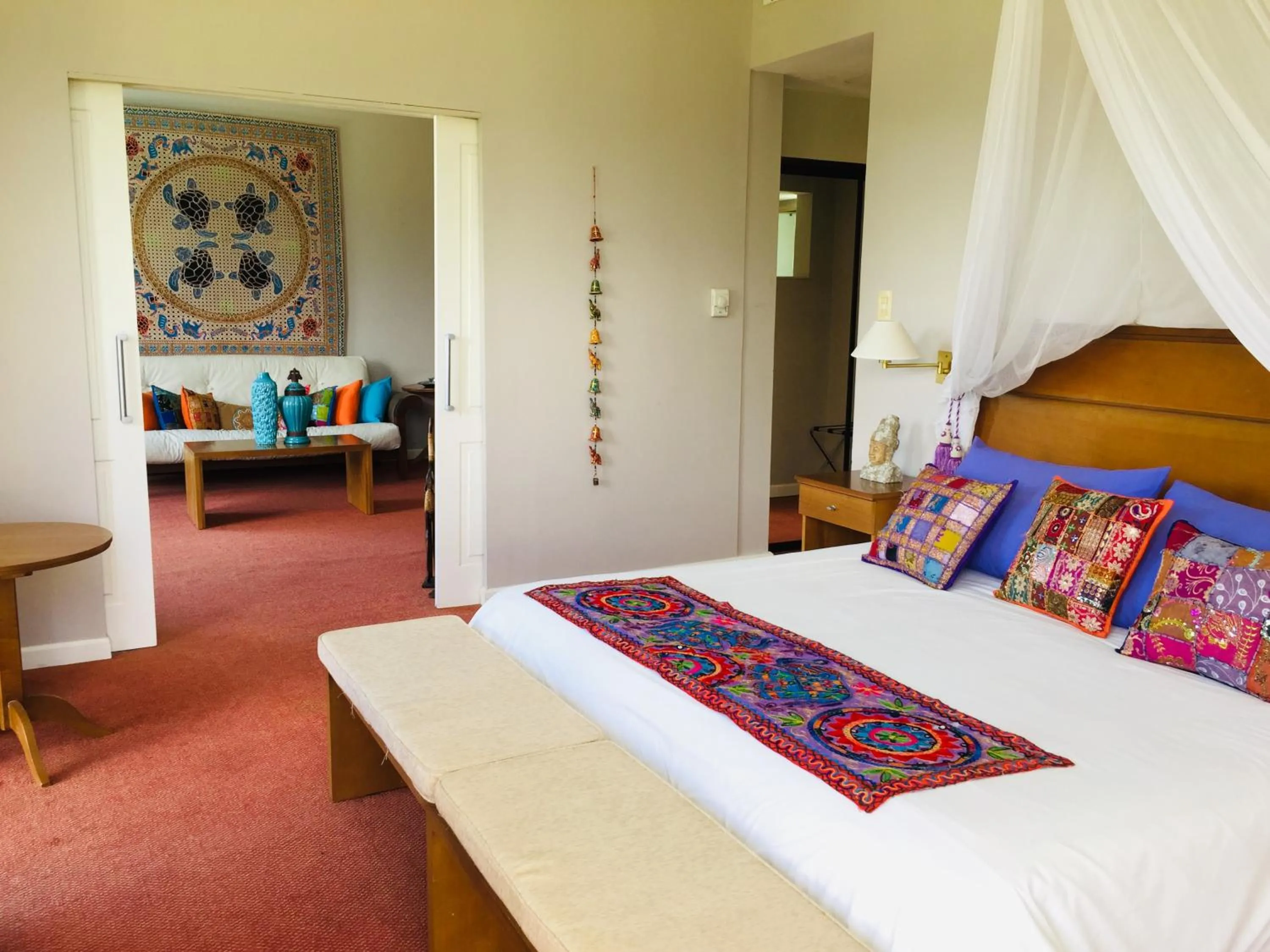 Bed in San Miguel Plaza Hotel All Inclusive