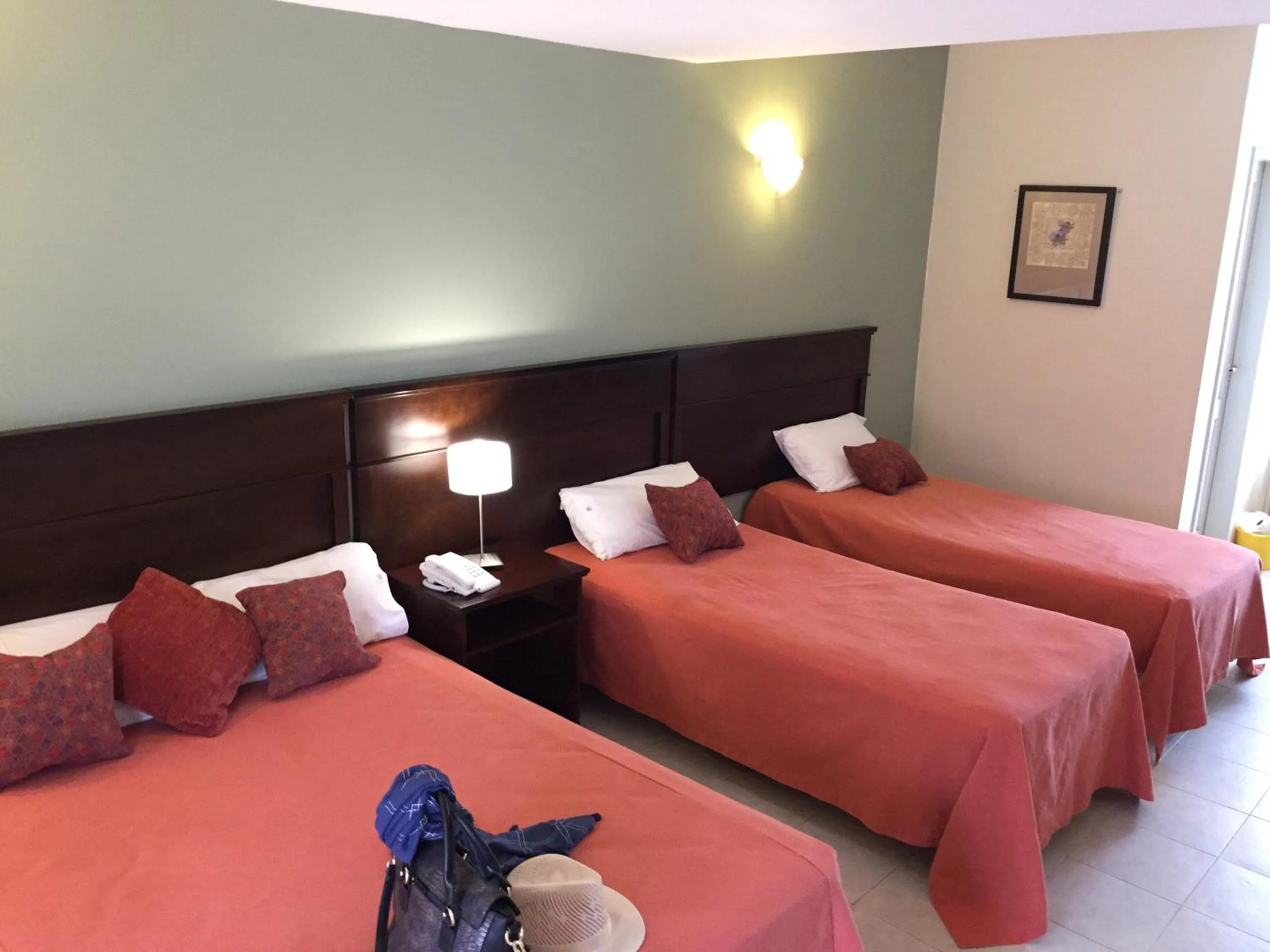Bed in San Miguel Plaza Hotel All Inclusive
