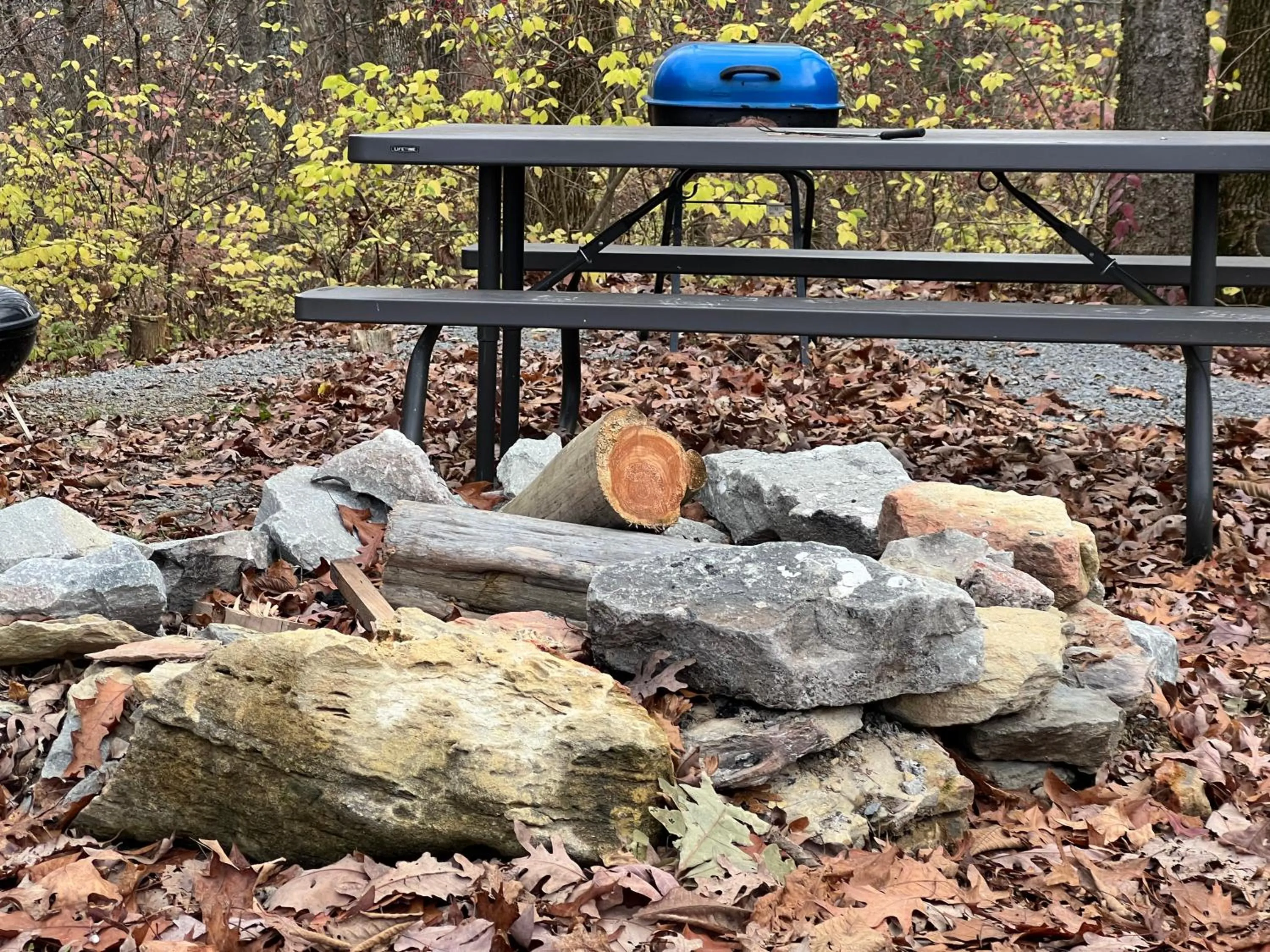 BBQ facilities in Kozy Haven Log Cabin Rentals