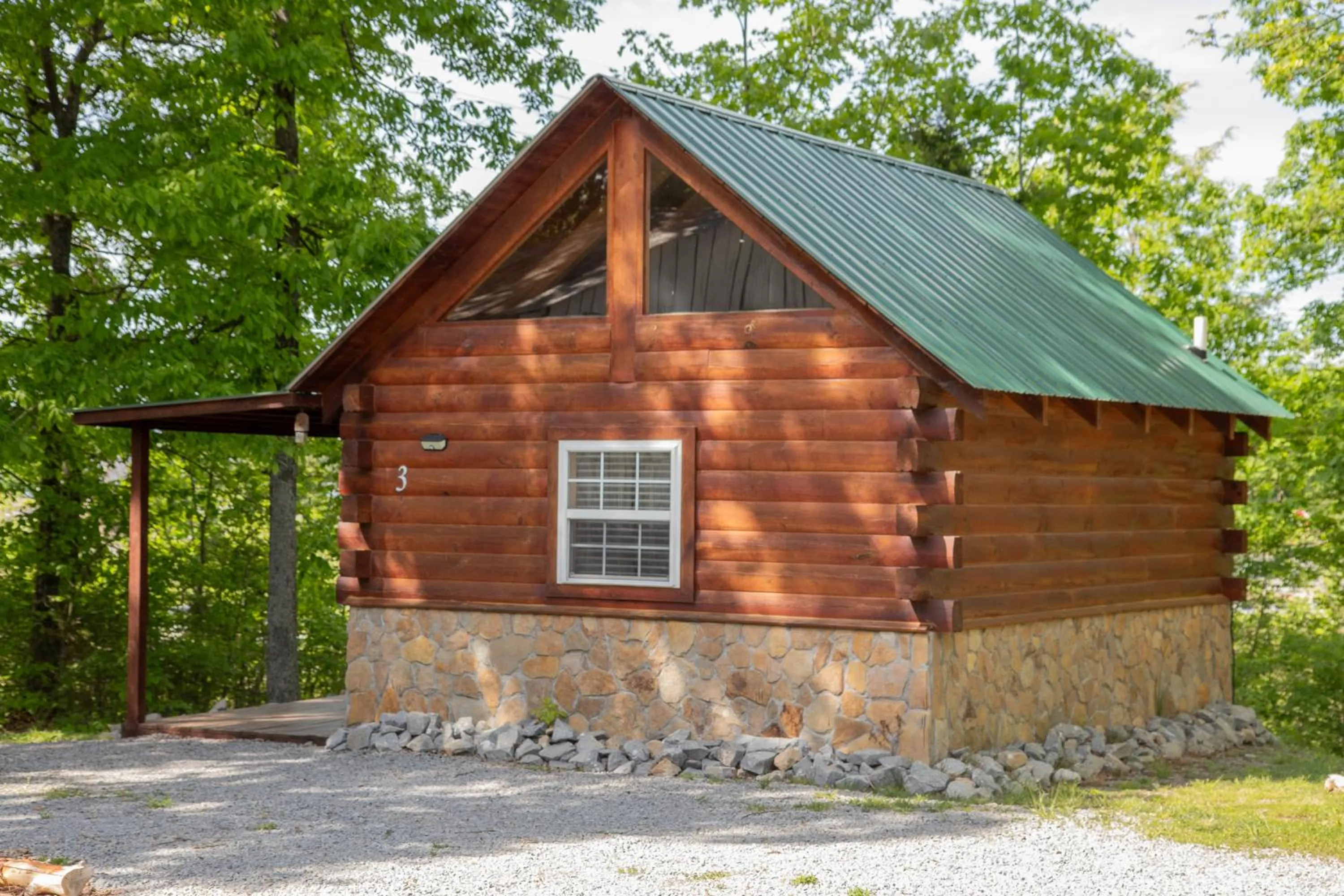 Property building in Kozy Haven Log Cabin Rentals