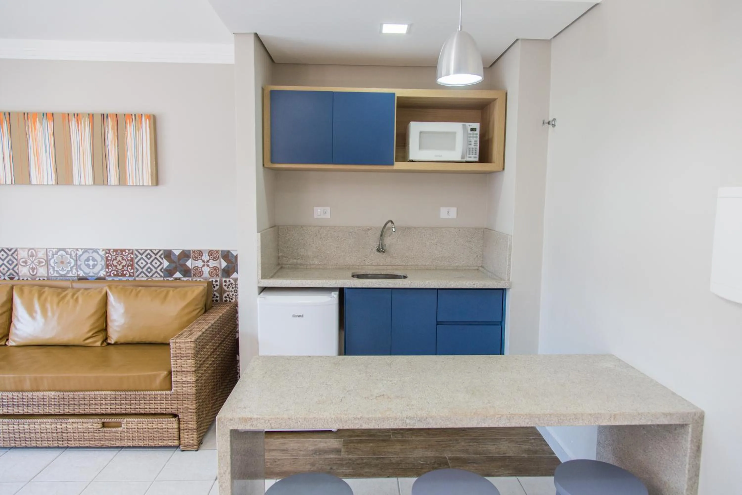 Communal kitchen in Spazio Marine Hotel - Guaratuba