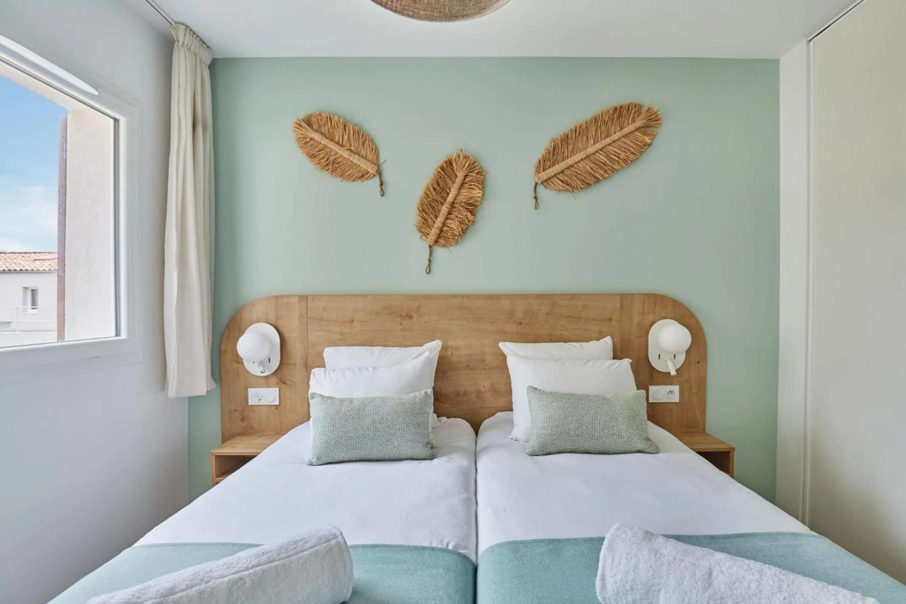 Bedroom, Bed in Résidence Odalys Riviera