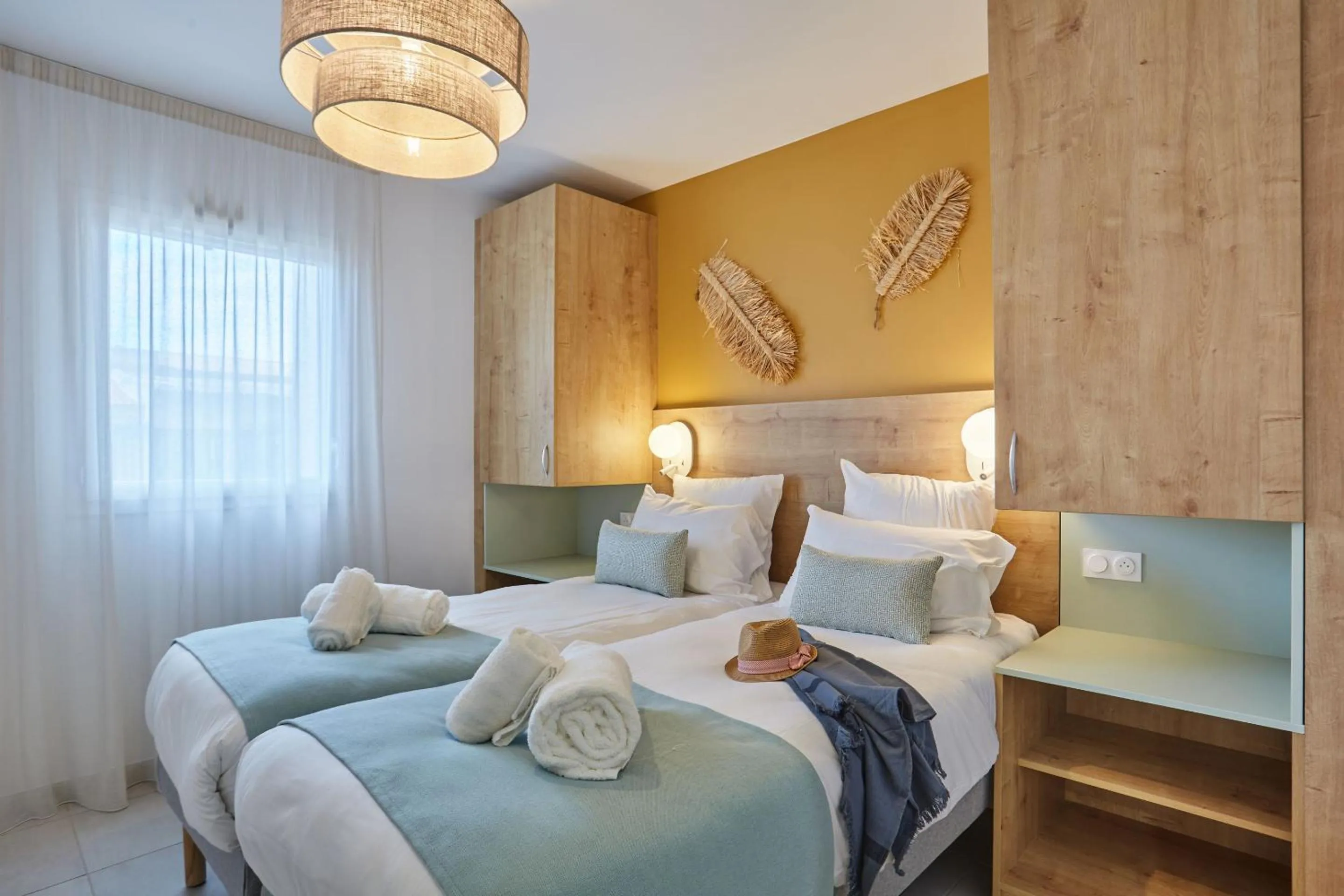 Bedroom, Bed in Résidence Odalys Riviera