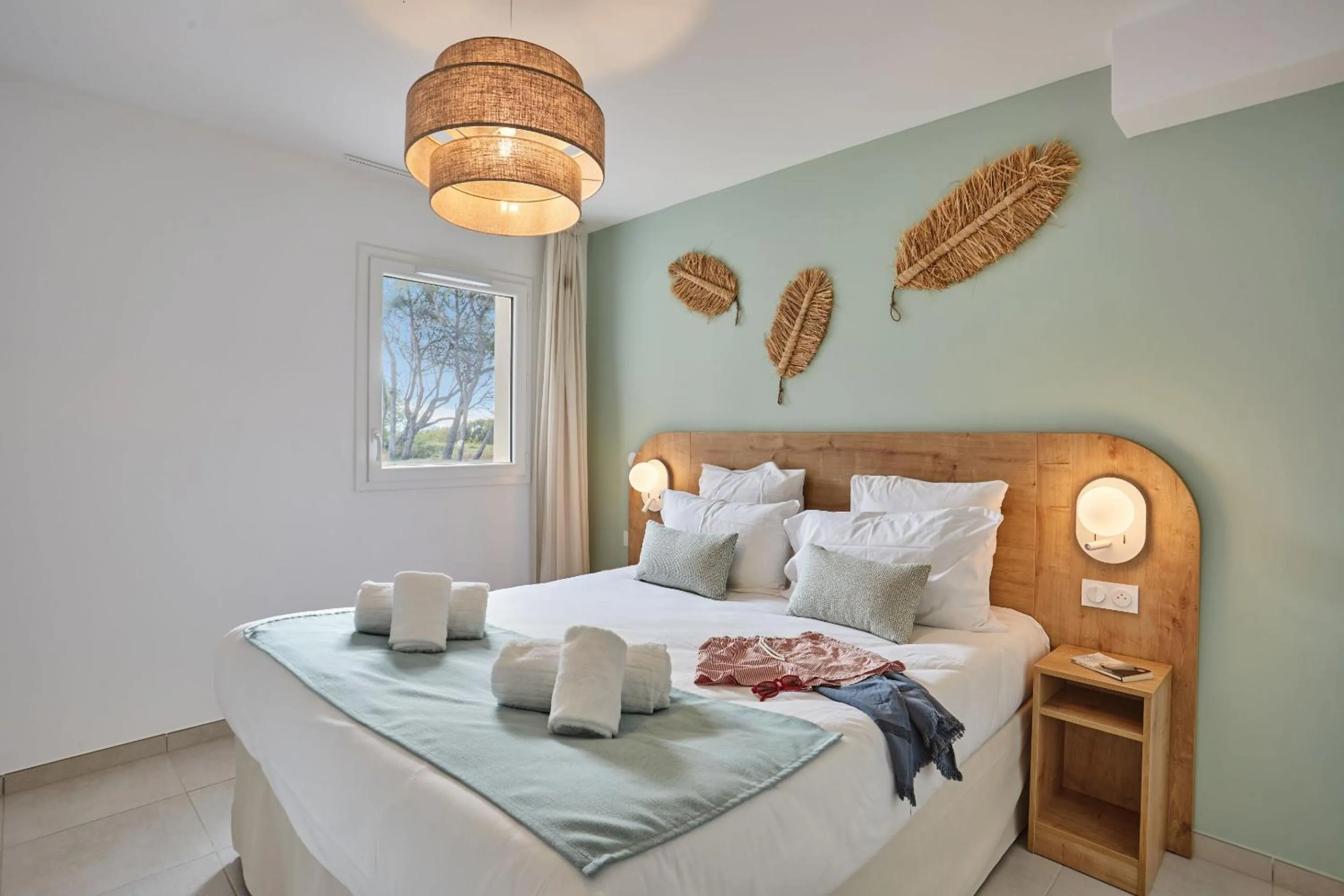 Bedroom, Bed in Résidence Odalys Riviera