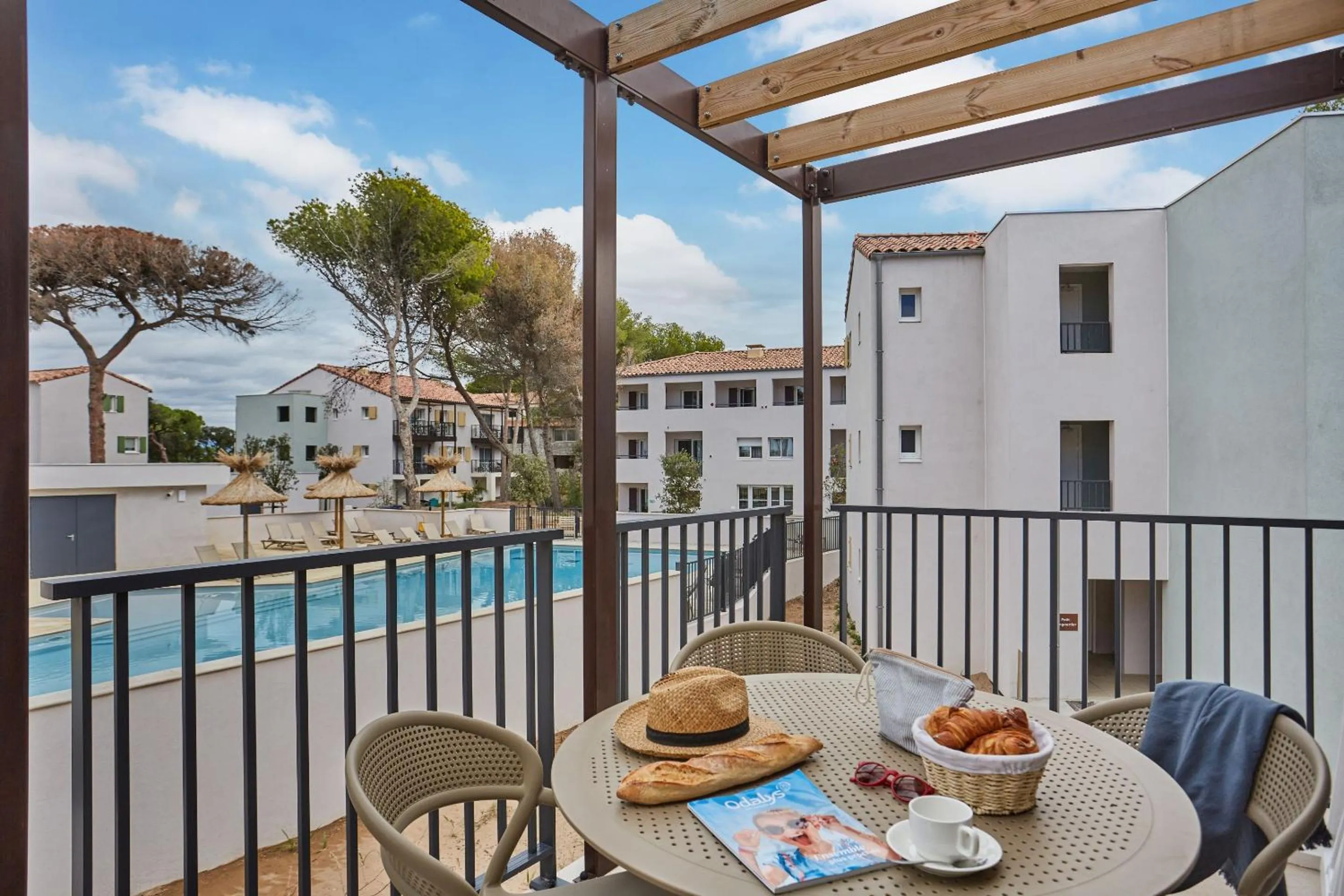 Balcony/Terrace in Résidence Odalys Riviera