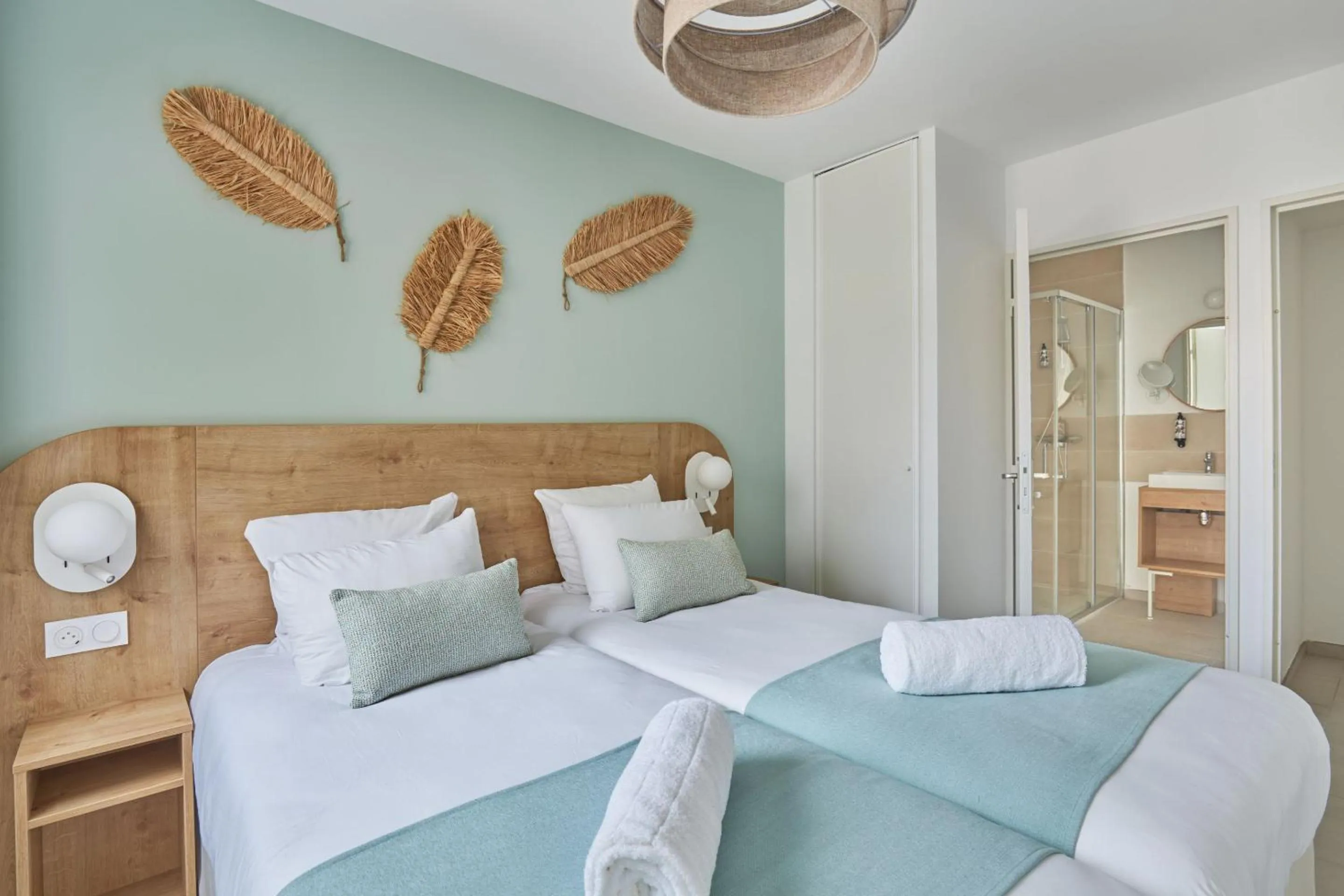 Bedroom, Bed in Résidence Odalys Riviera