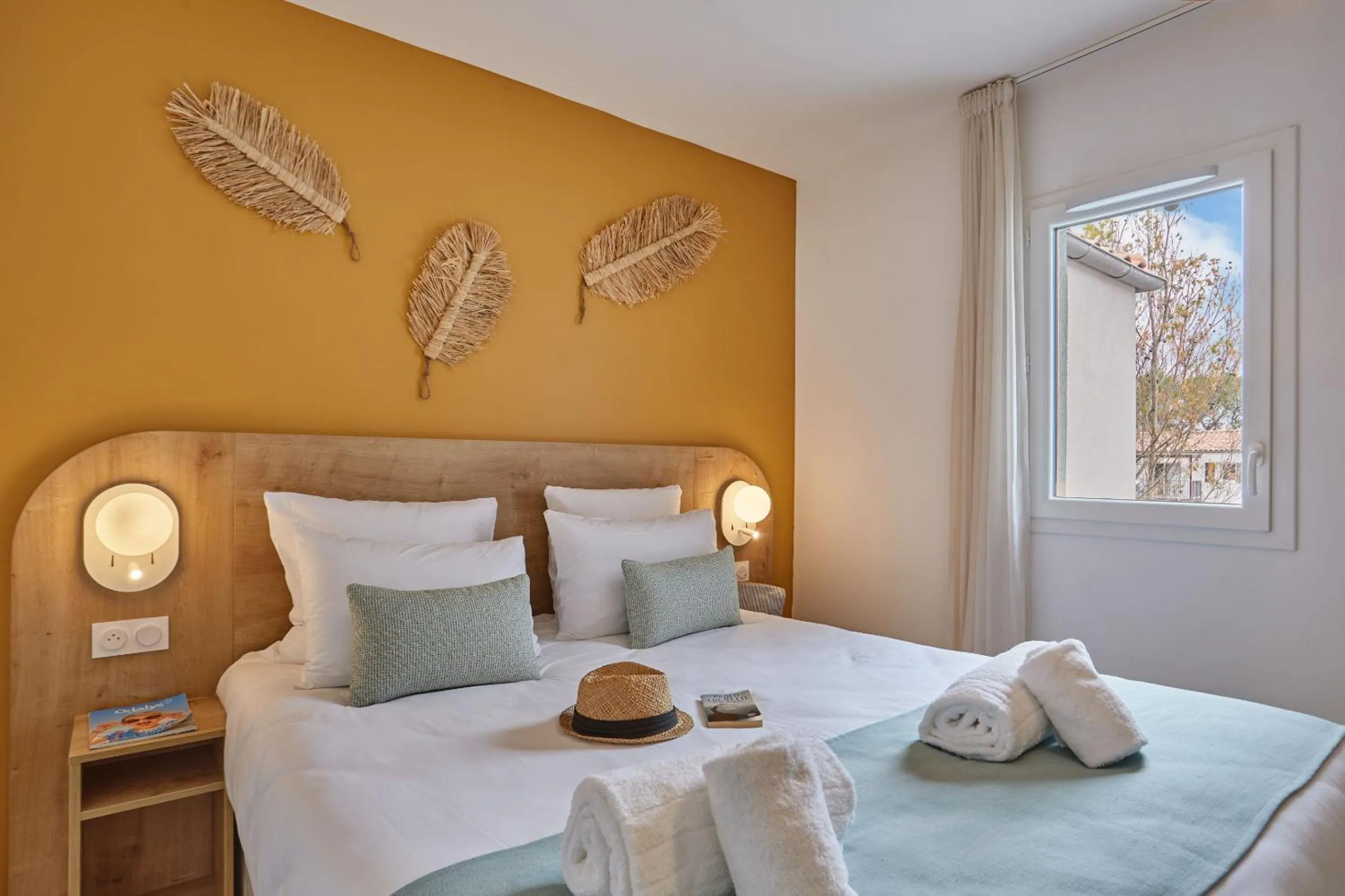 Bedroom, Bed in Résidence Odalys Riviera