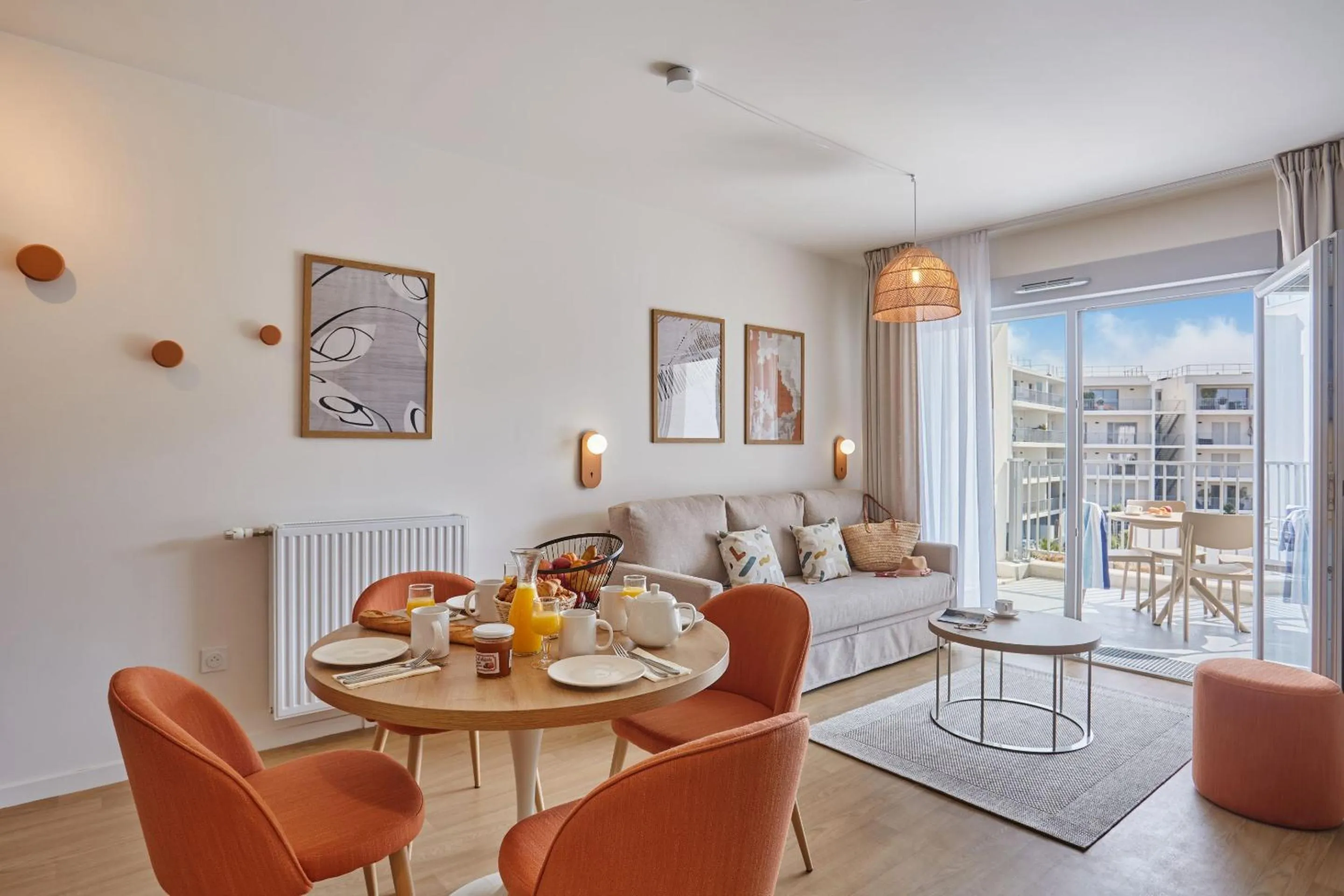 Seating area in Résidence Odalys L'Orée du Parc