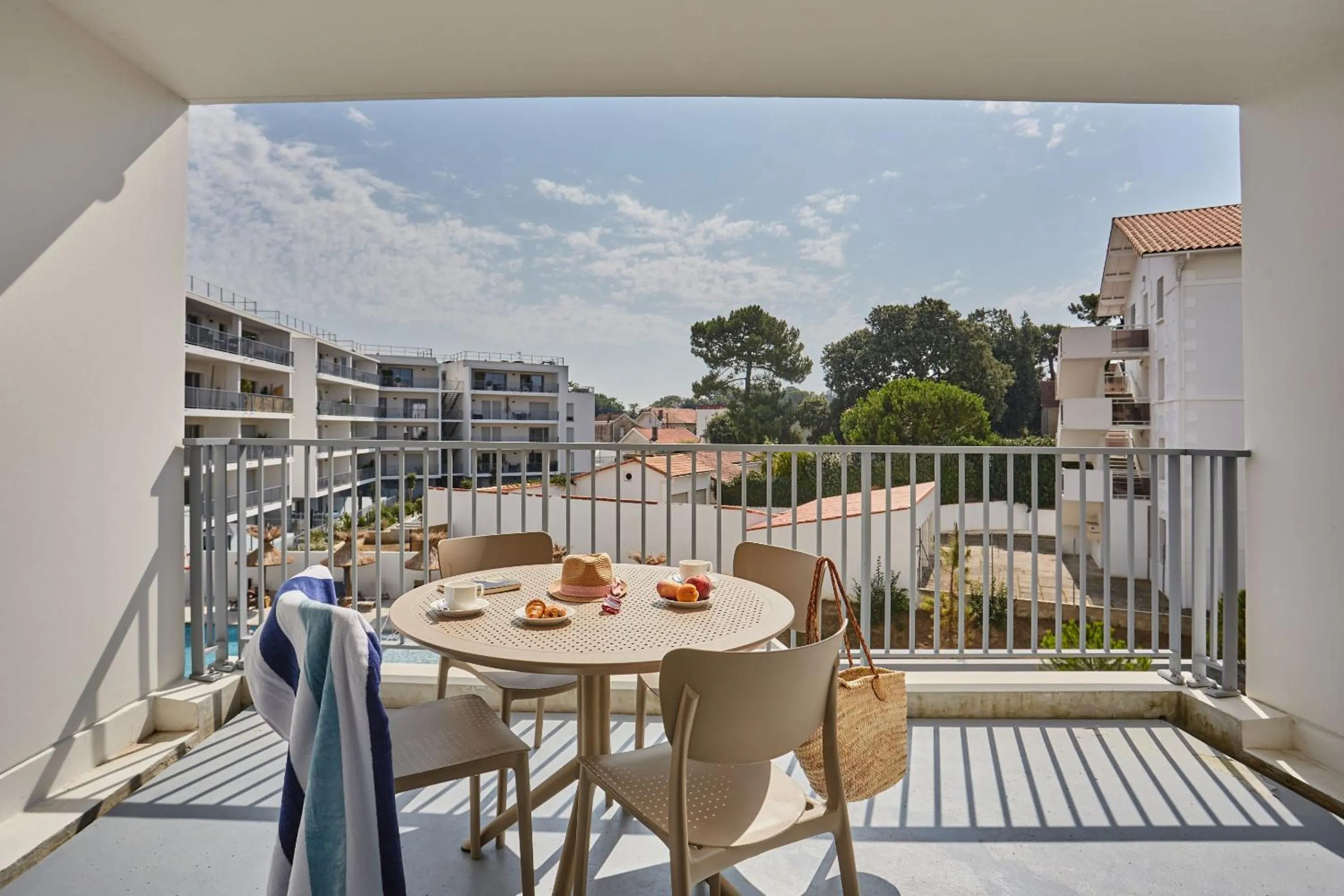 Balcony/Terrace in Résidence Odalys L'Orée du Parc