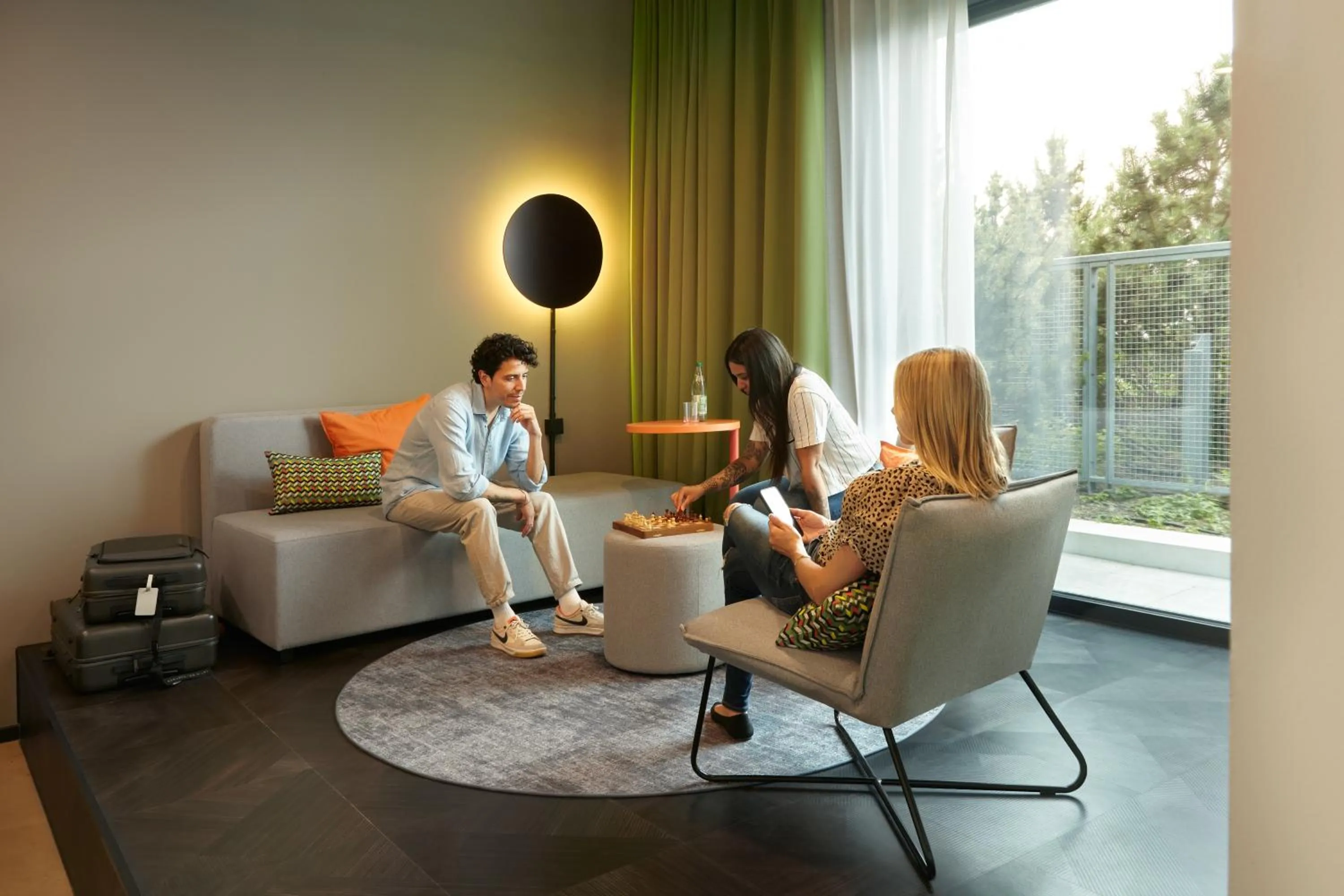 Seating area in REVERB by Hard Rock Hamburg