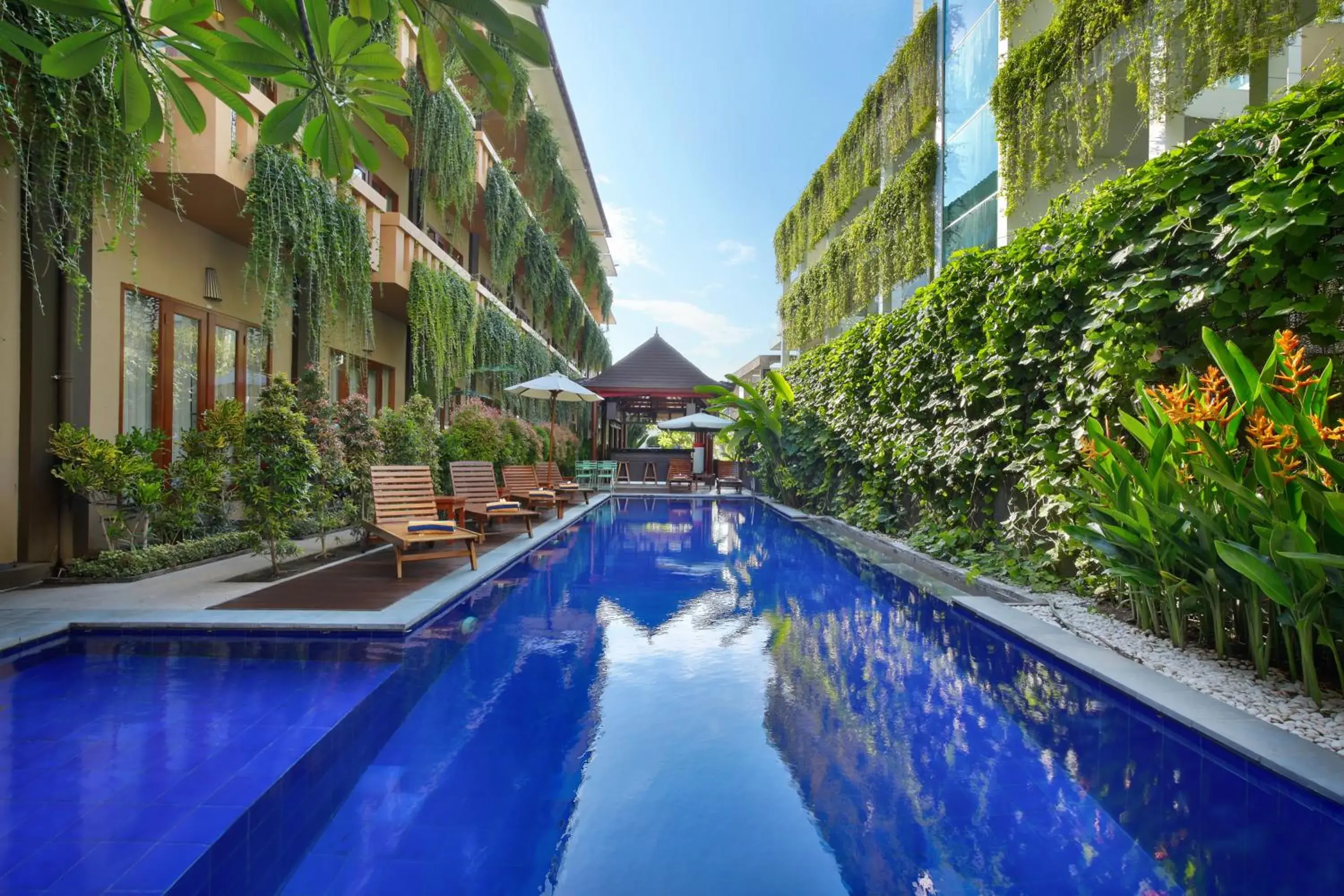 Swimming pool in Bali Chaya Hotel Legian Swimming pool in Bali Chaya Hotel Legian