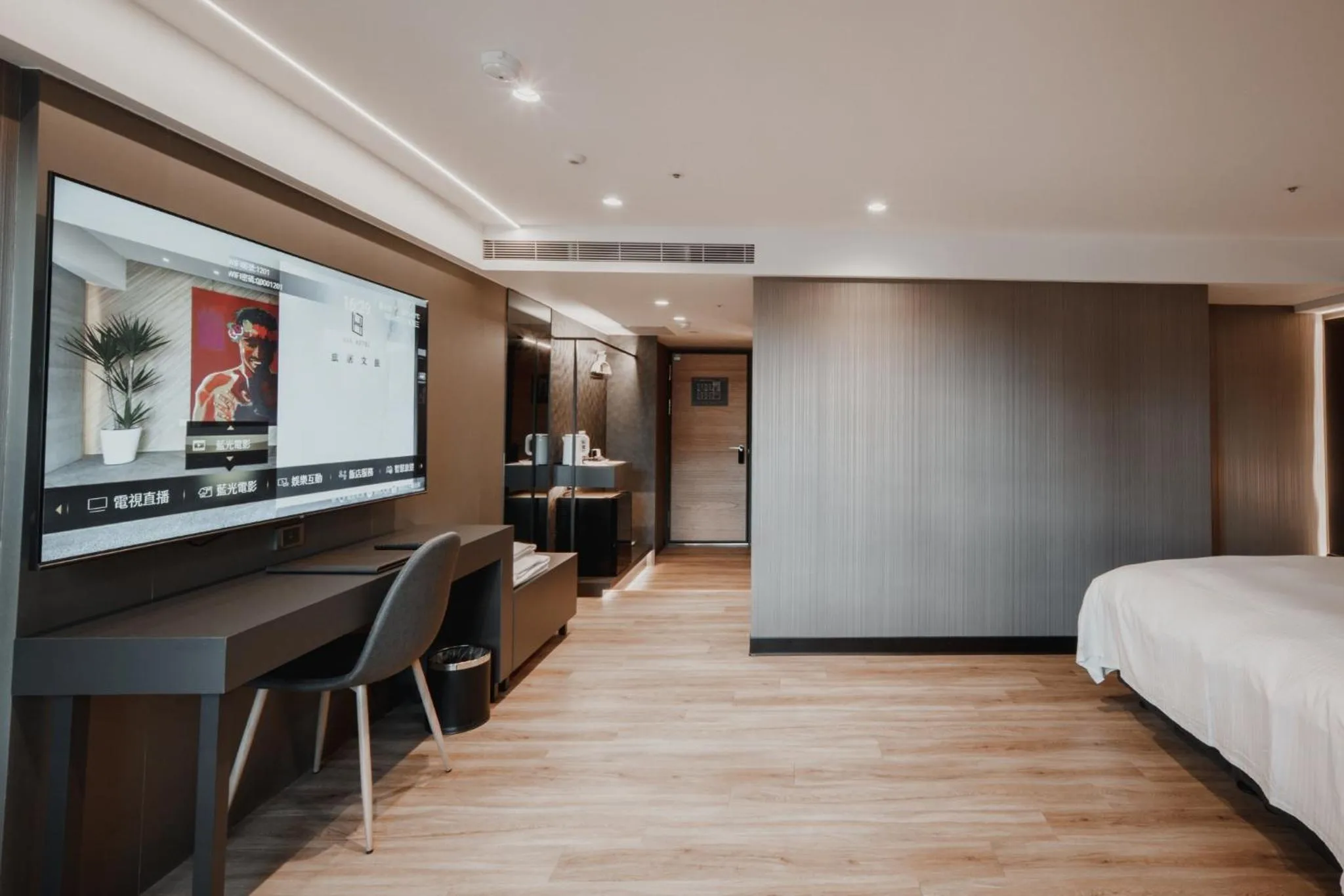 Bed in Hub Hotel Kaohsiung Yisin Branch