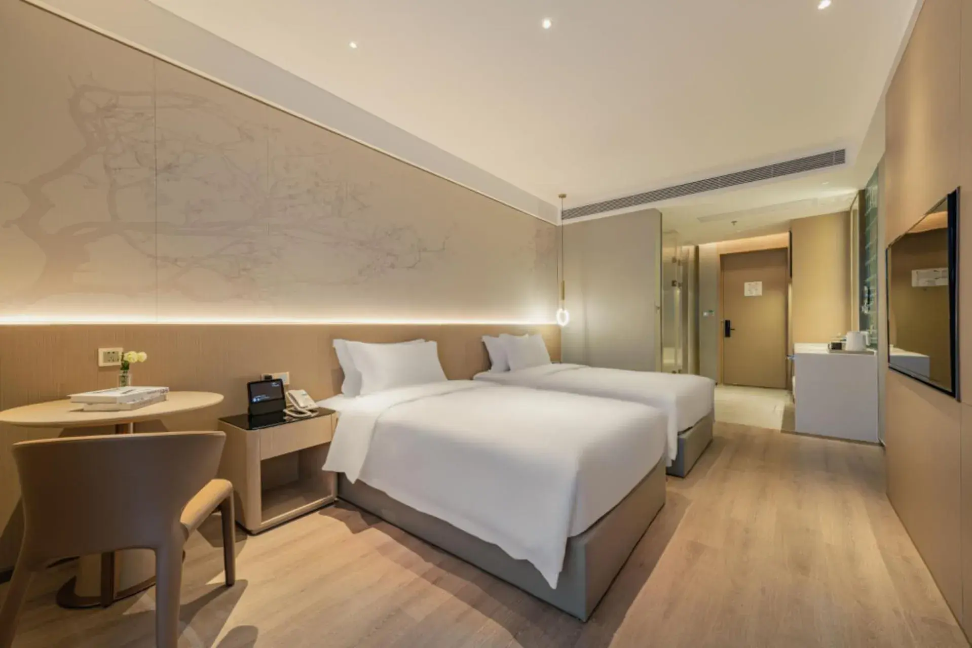 Smart Twin Room in The Skytel Hotel Shenzhen Central Park Smart Twin Room in The Skytel Hotel Shenzhen Central Park