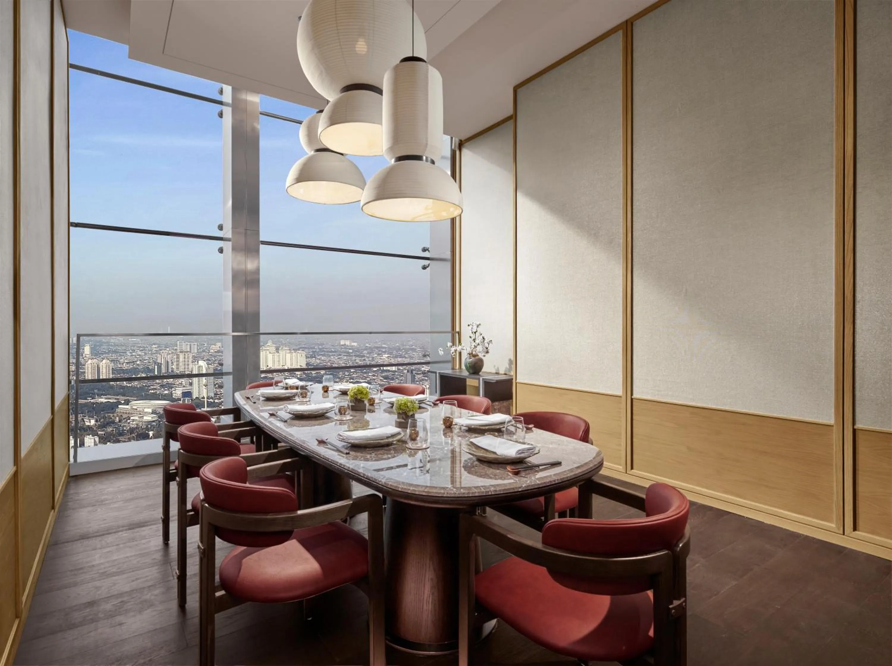 Dining area in Pan Pacific Jakarta