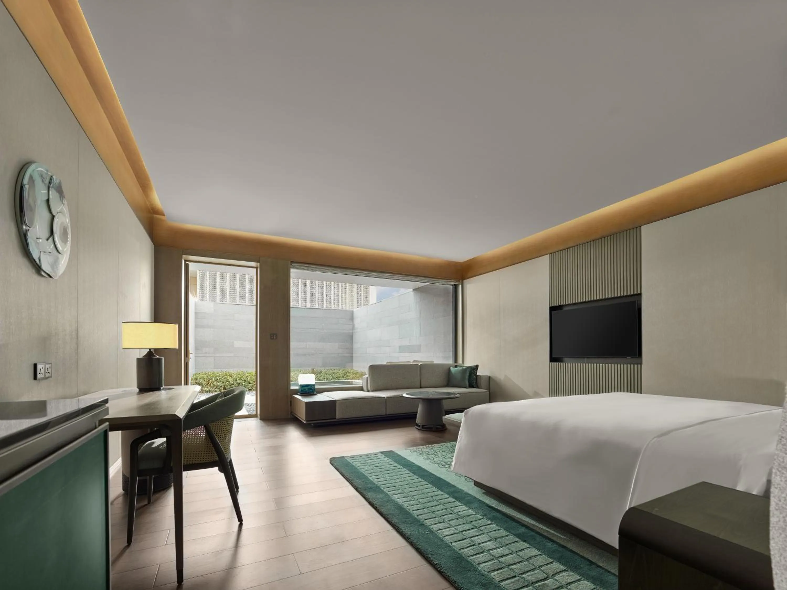 Bed in Banyan Tree Suzhou Shishan