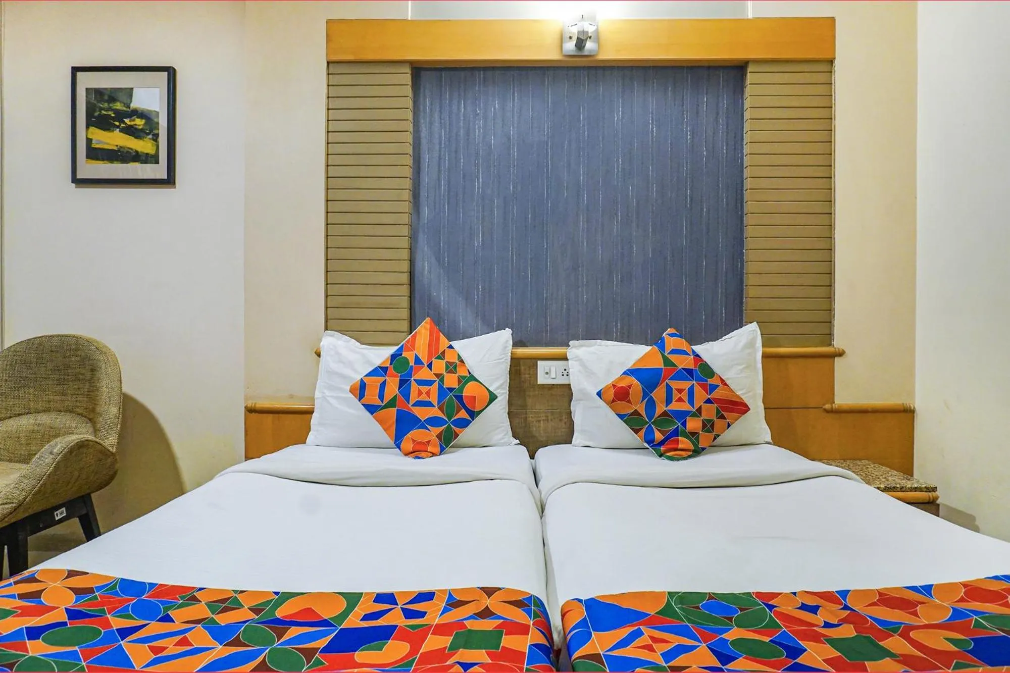 Bed in FabHotel Prime Deccan 8 - Nr Law college