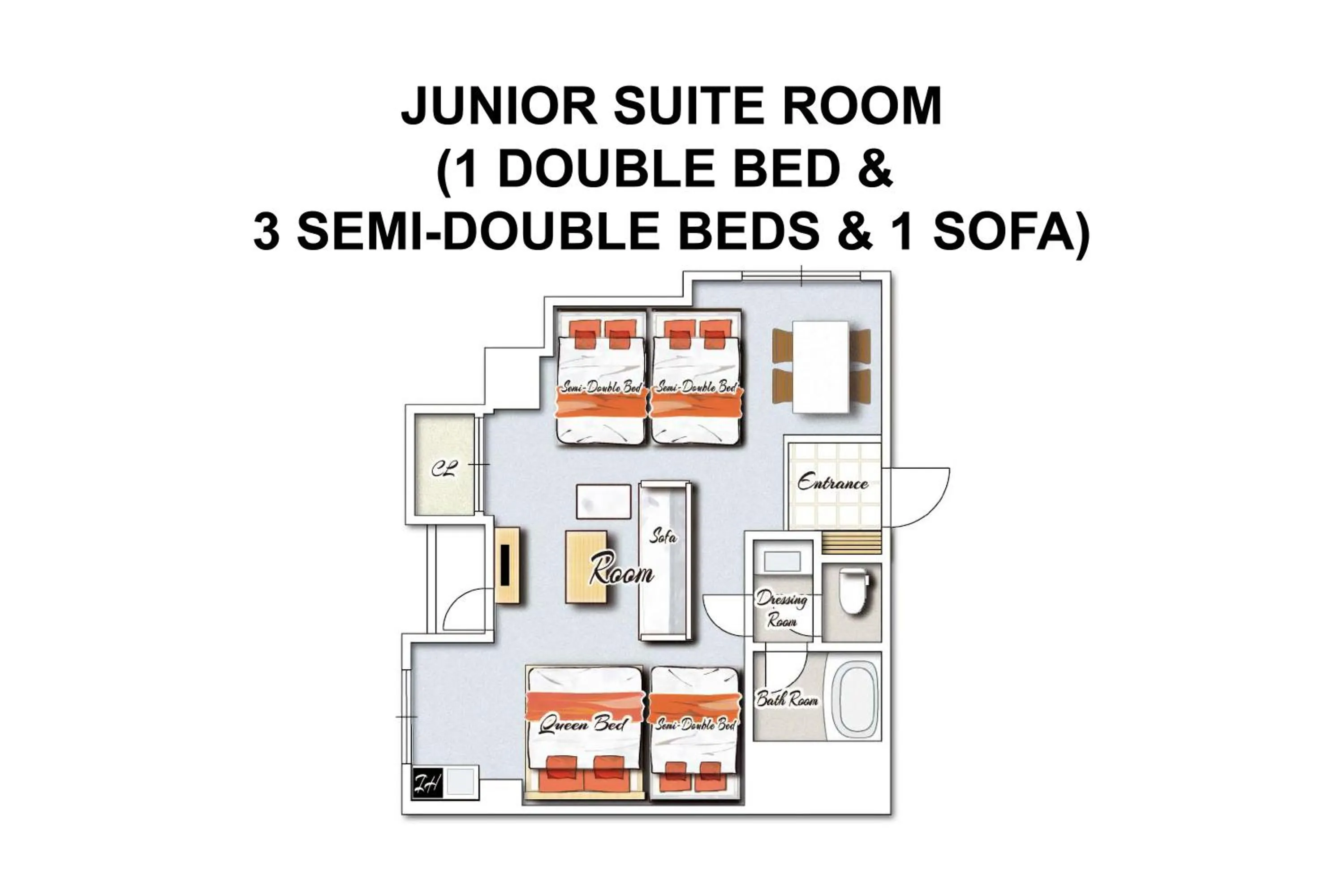 Floor plan in Miyazaki Mango Hotel
