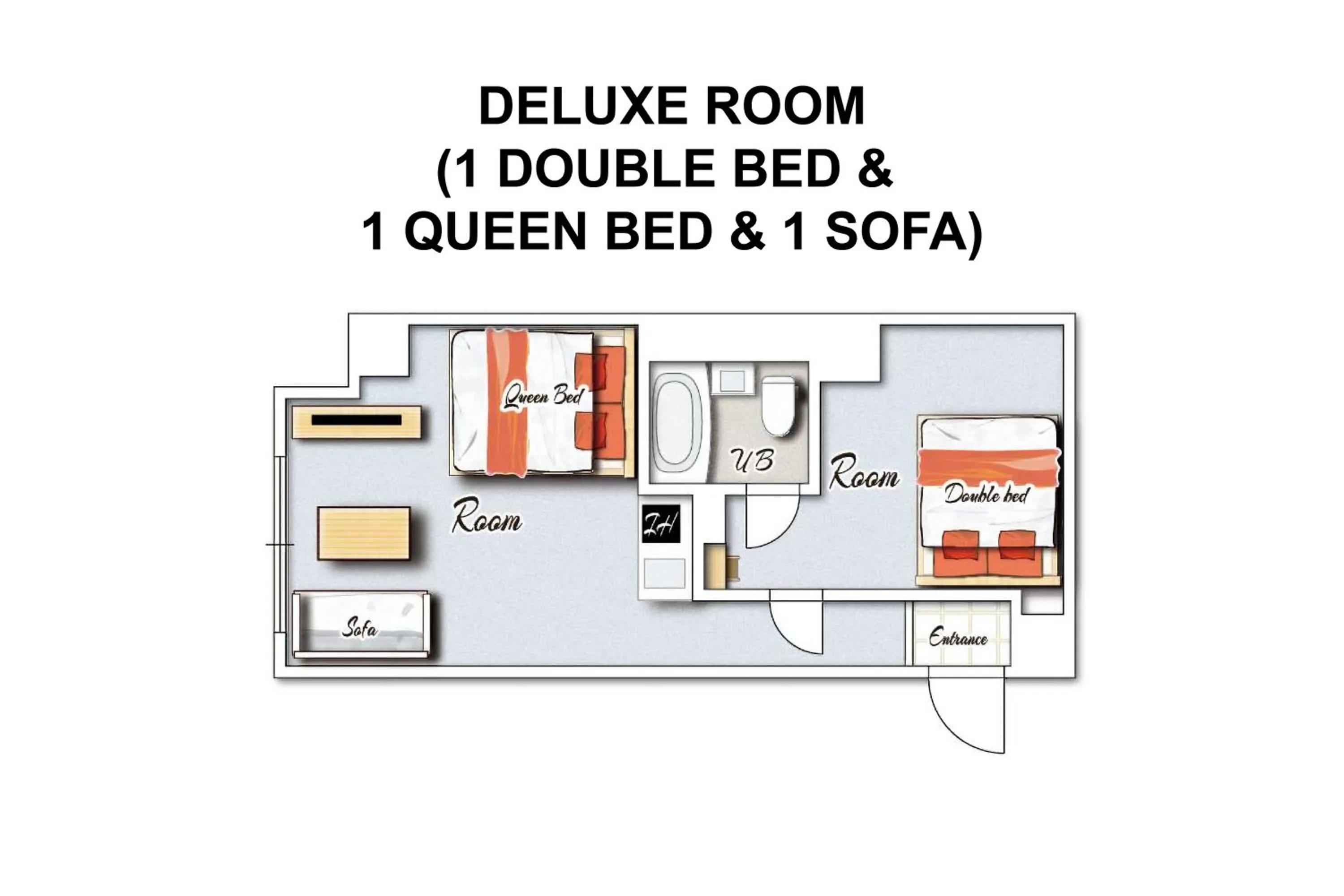 Photo of the whole room in Miyazaki Mango Hotel