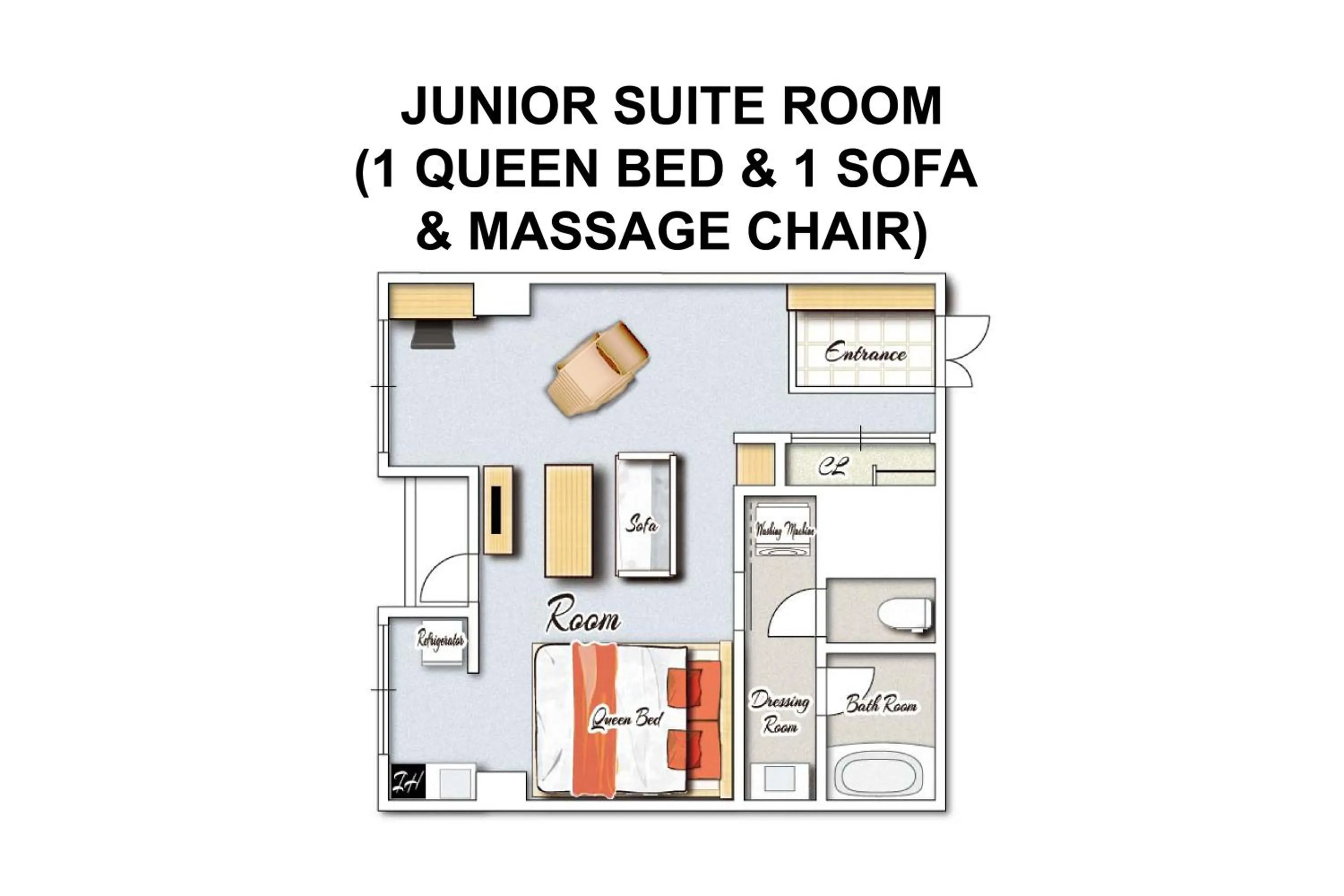 Floor plan in Miyazaki Mango Hotel