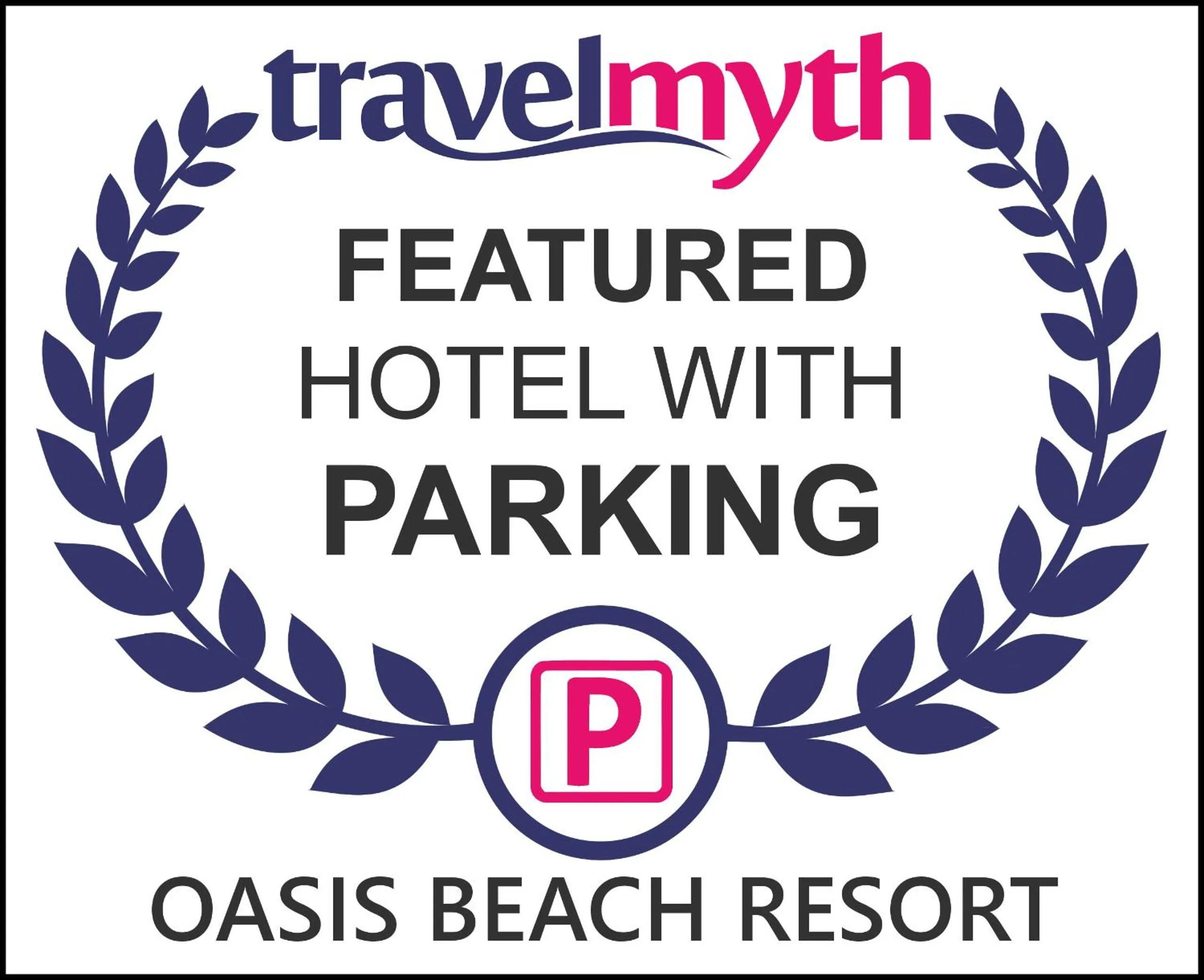 Logo/Certificate/Sign in Oasis Beach Resort