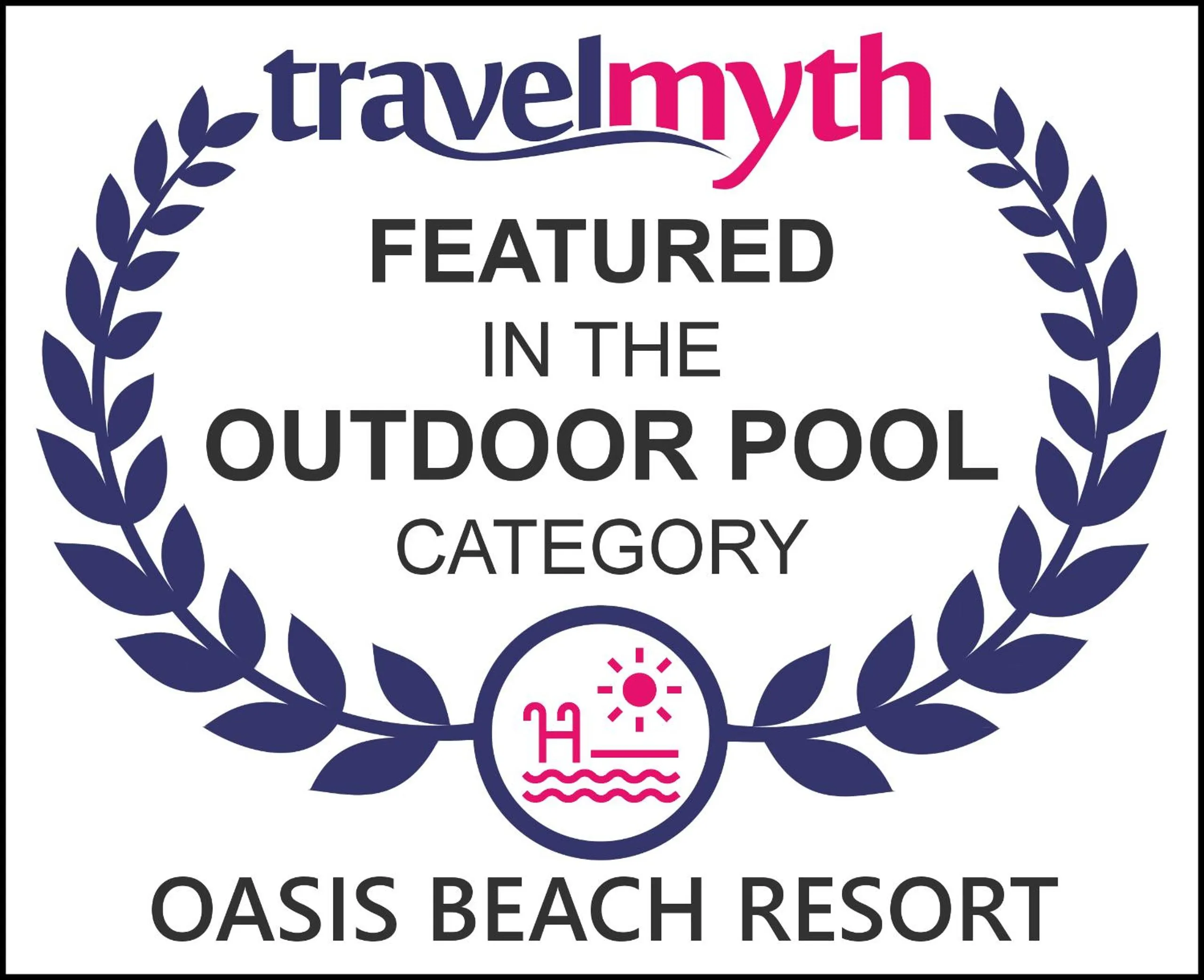 Logo/Certificate/Sign in Oasis Beach Resort