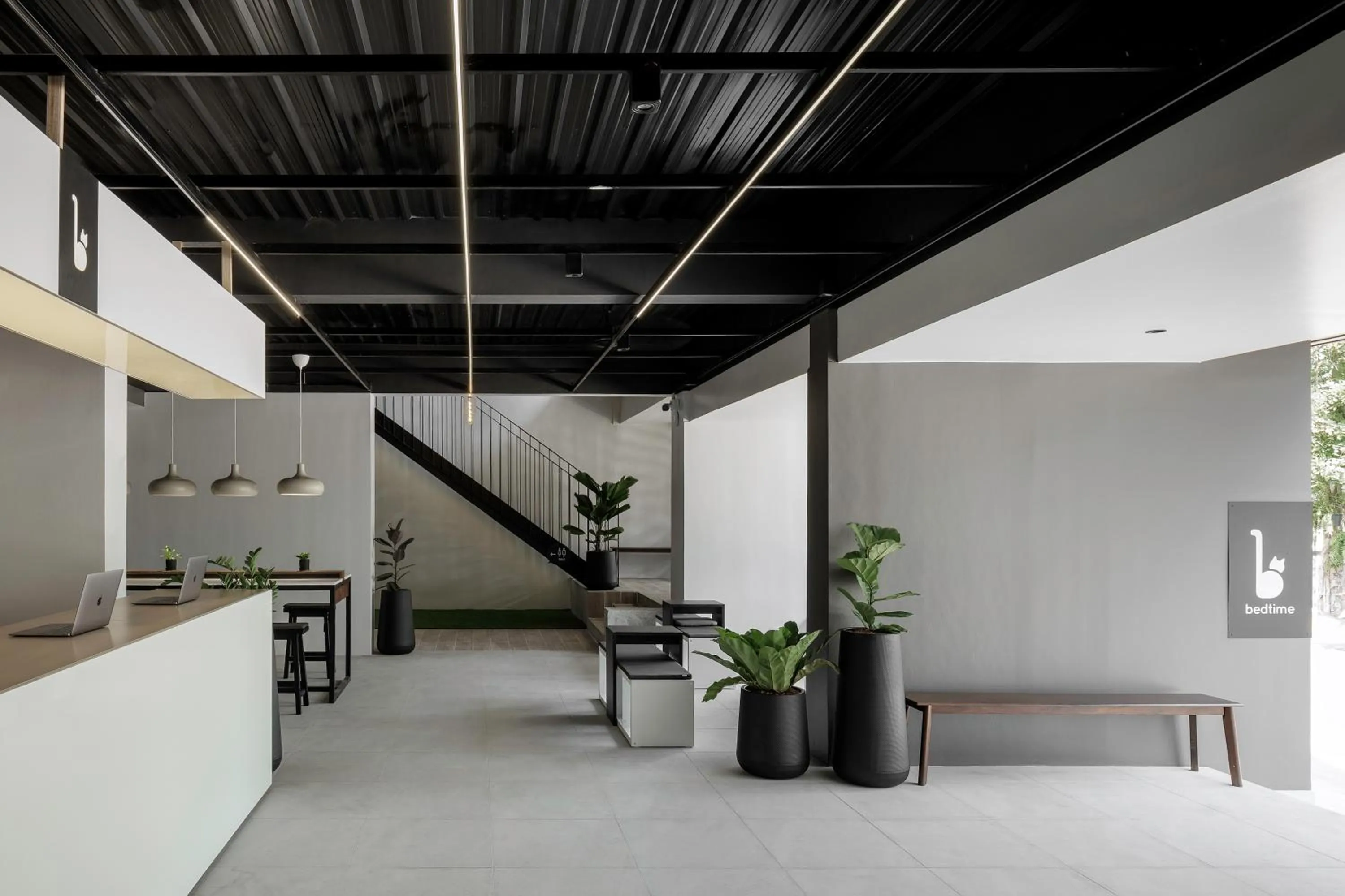 Lobby or reception in BedTime Hotel Samui