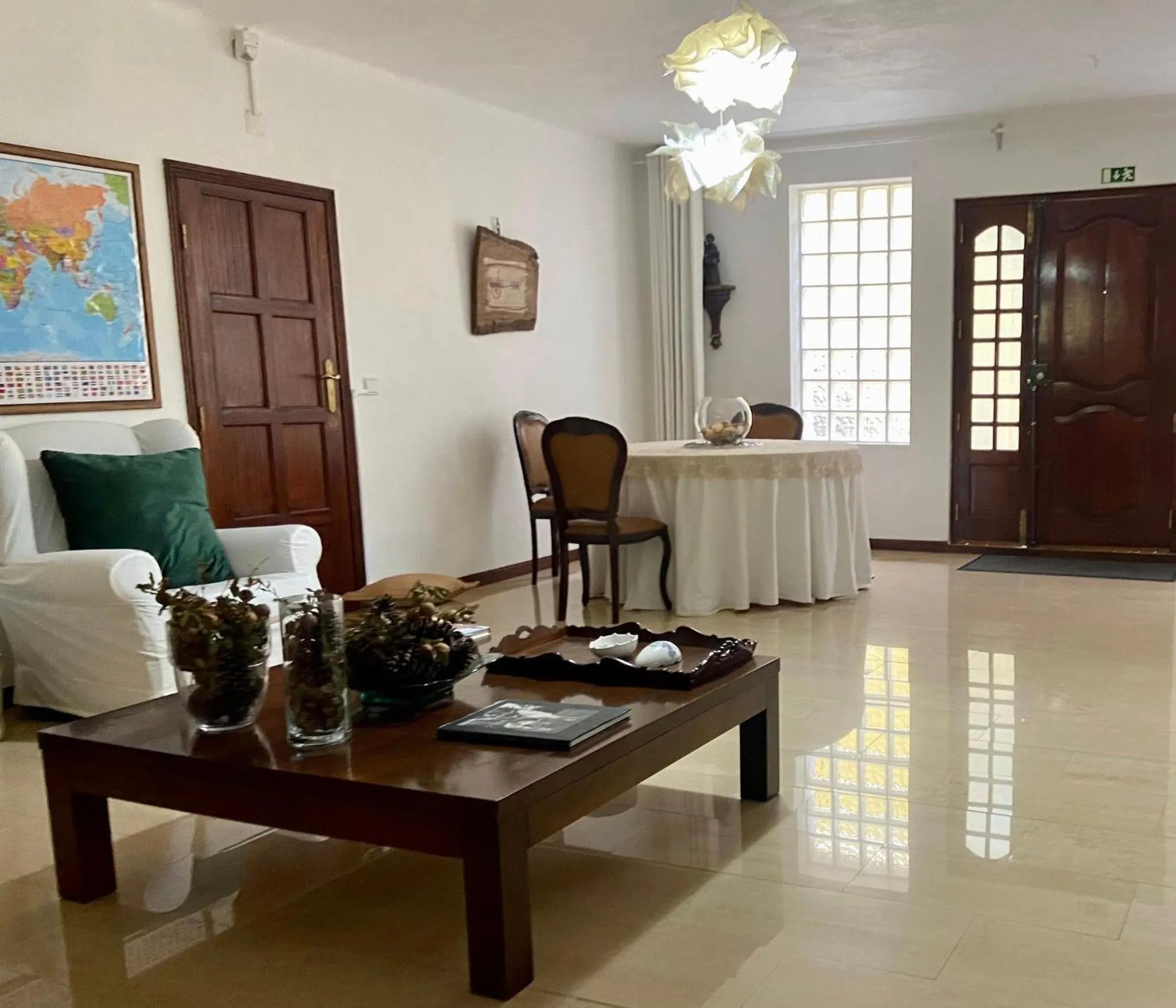 Living room in Casa de Azzancha