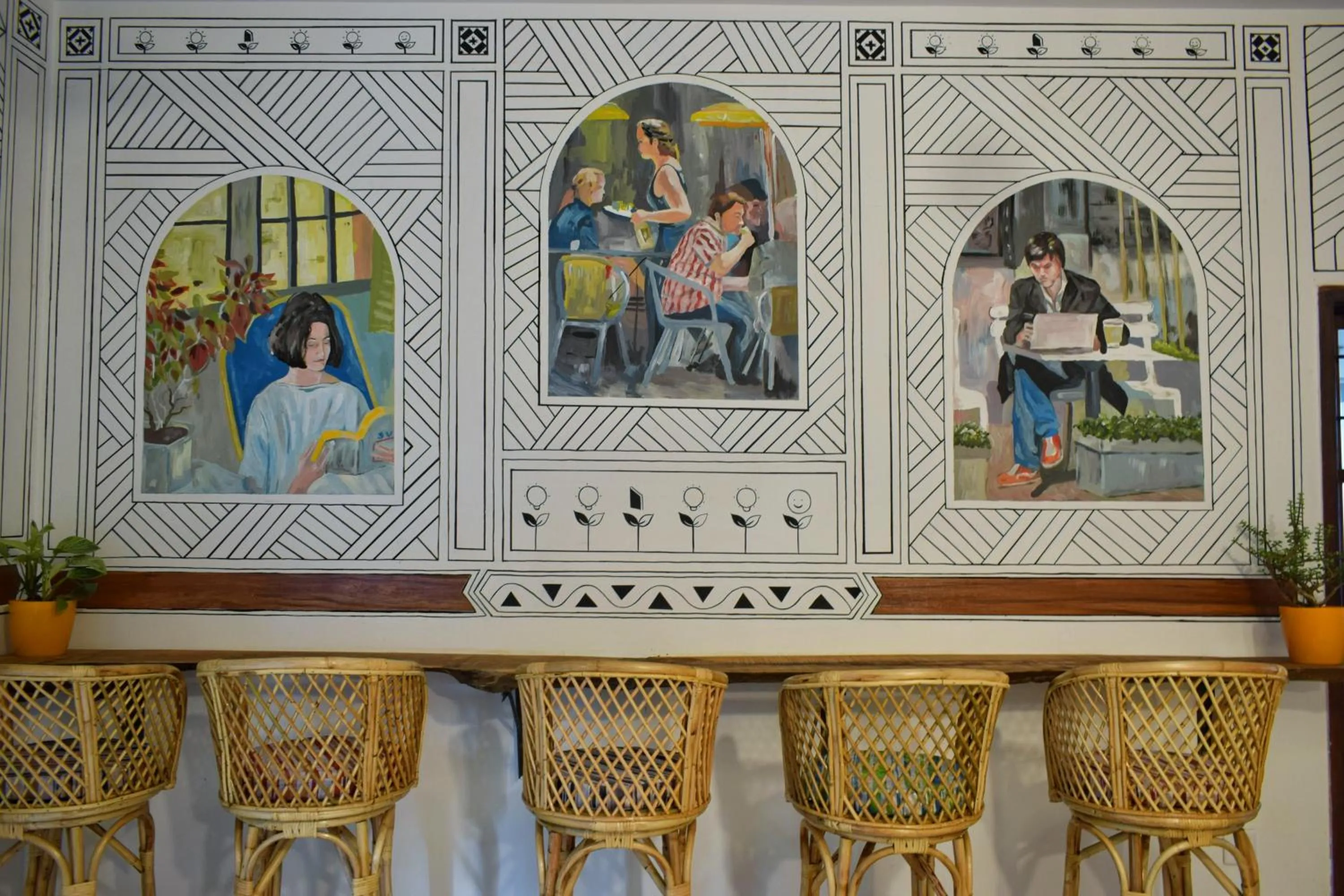 Decorative detail in House of Stories - Indiranagar