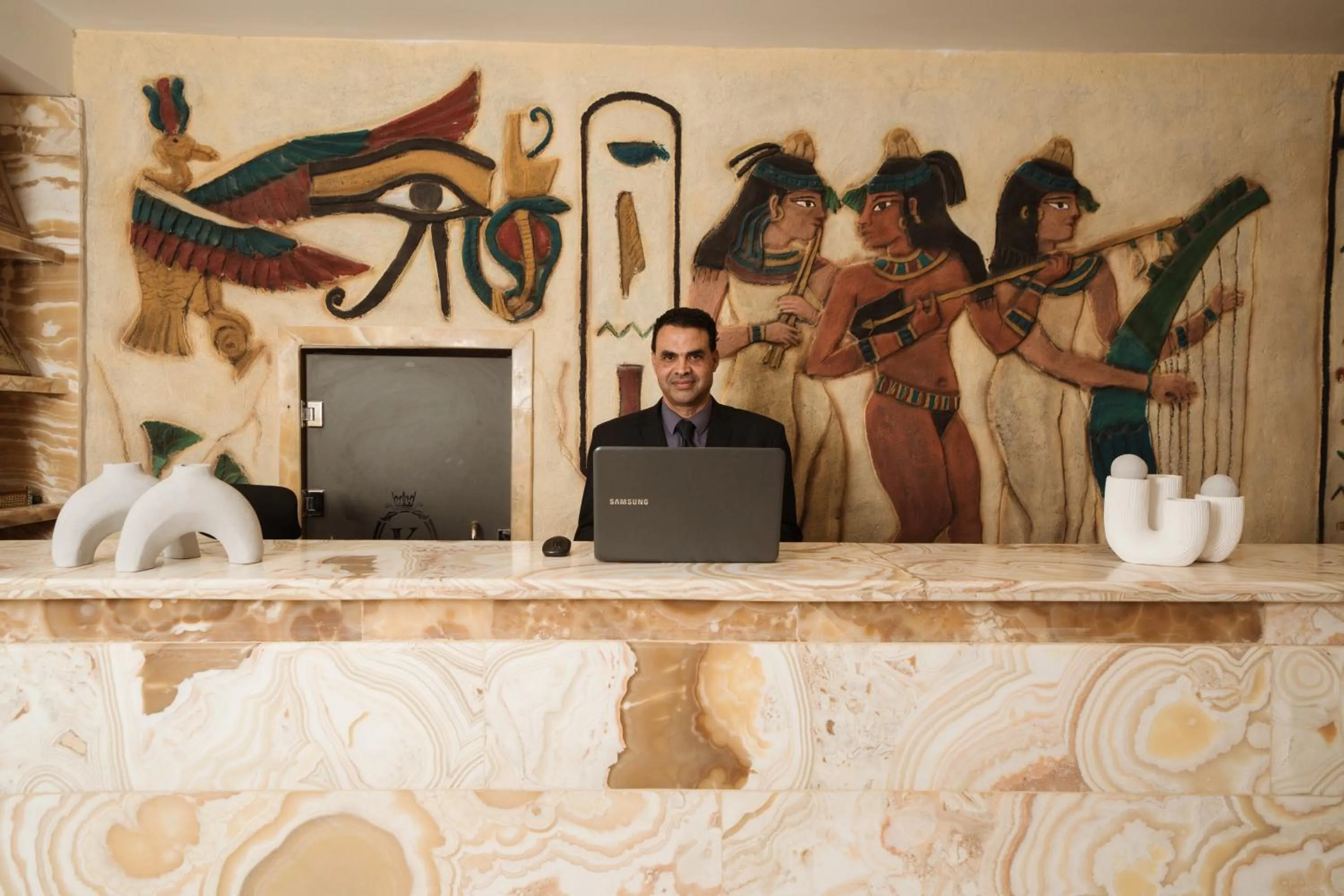 Lobby or reception in King Pyramids View Hotel