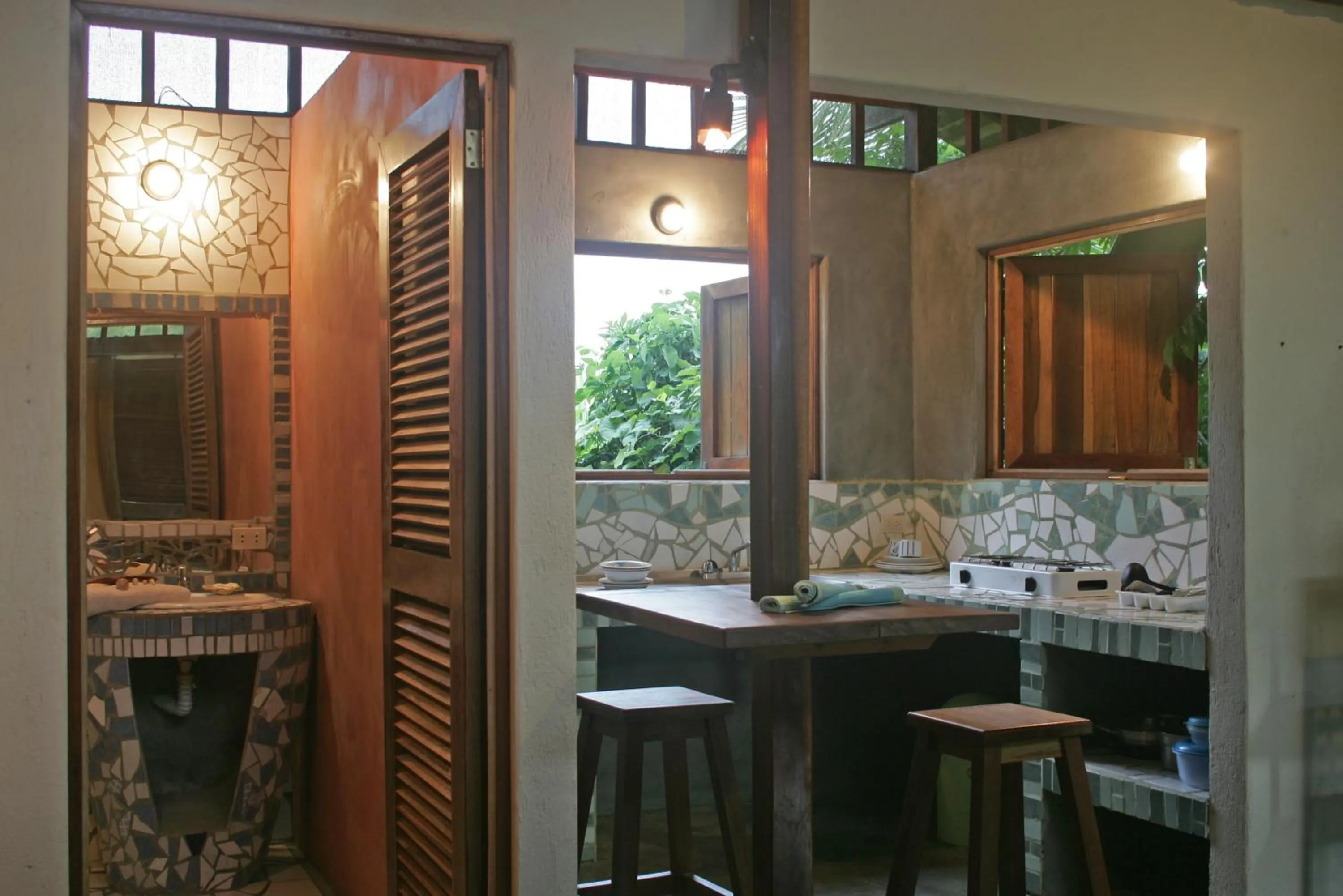 Kitchen or kitchenette in Hotel Luz de Luna