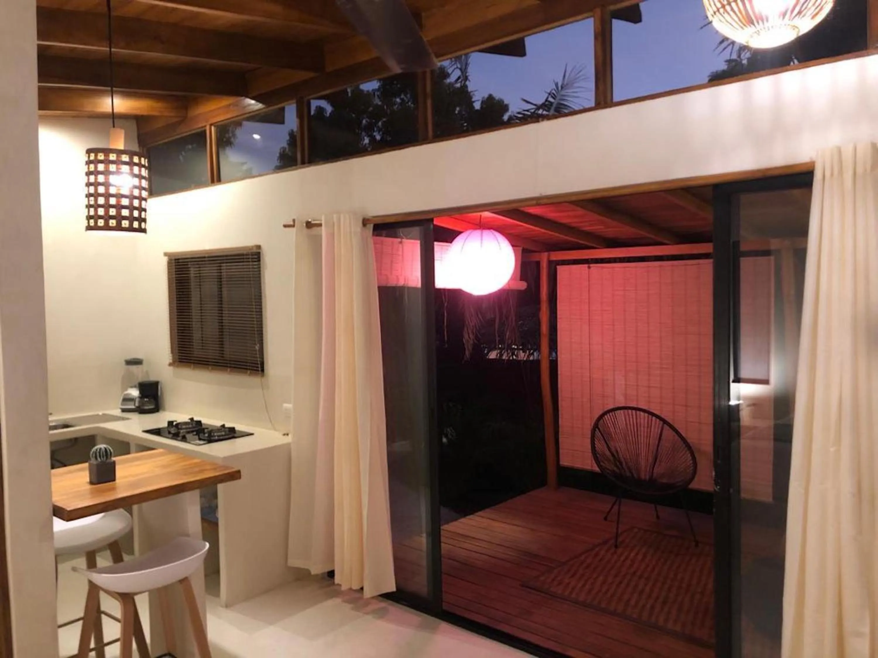 Kitchen or kitchenette in Hotel Luz de Luna