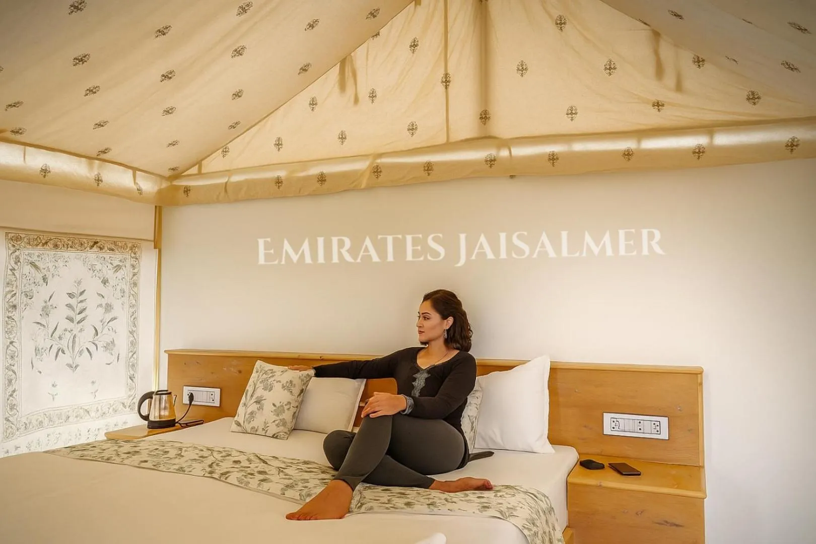 Bed in Emirates Luxury Desert Camps