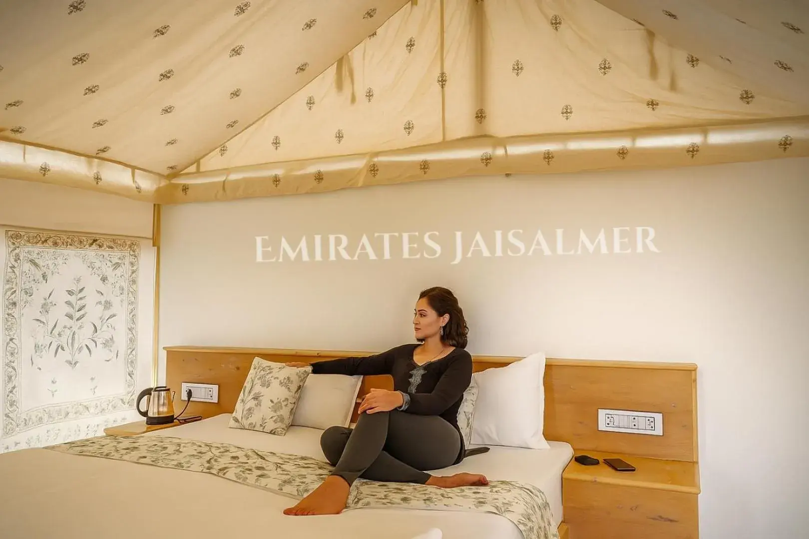 Bed in Emirates Luxury Desert Camps Bed in Emirates Luxury Desert Camps