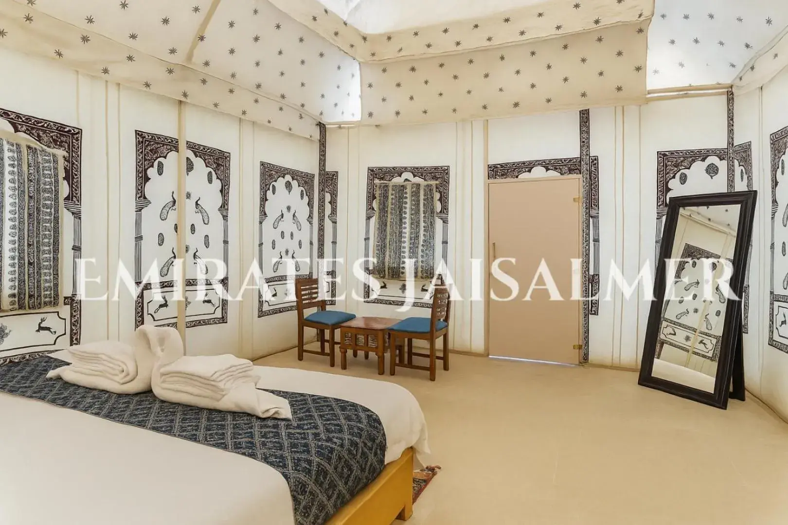 Bed in Emirates Luxury Desert Camps Bed in Emirates Luxury Desert Camps