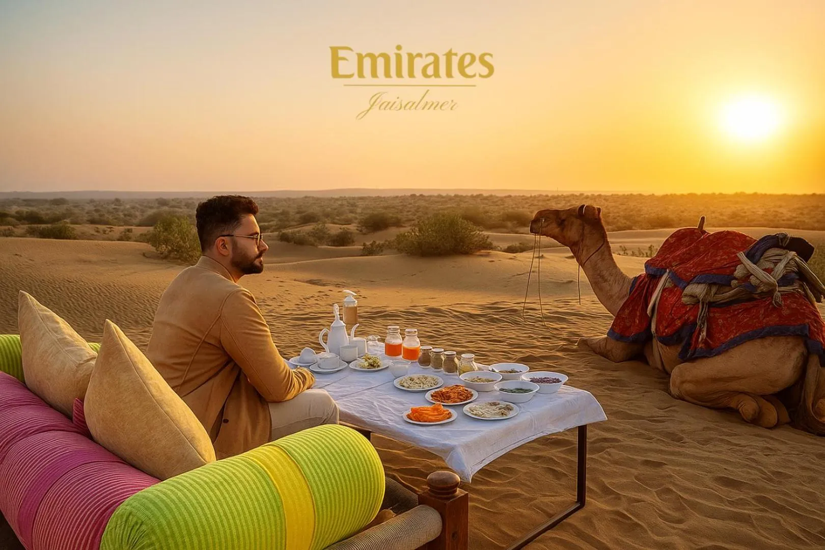 Food and drinks in Emirates Luxury Desert Camps